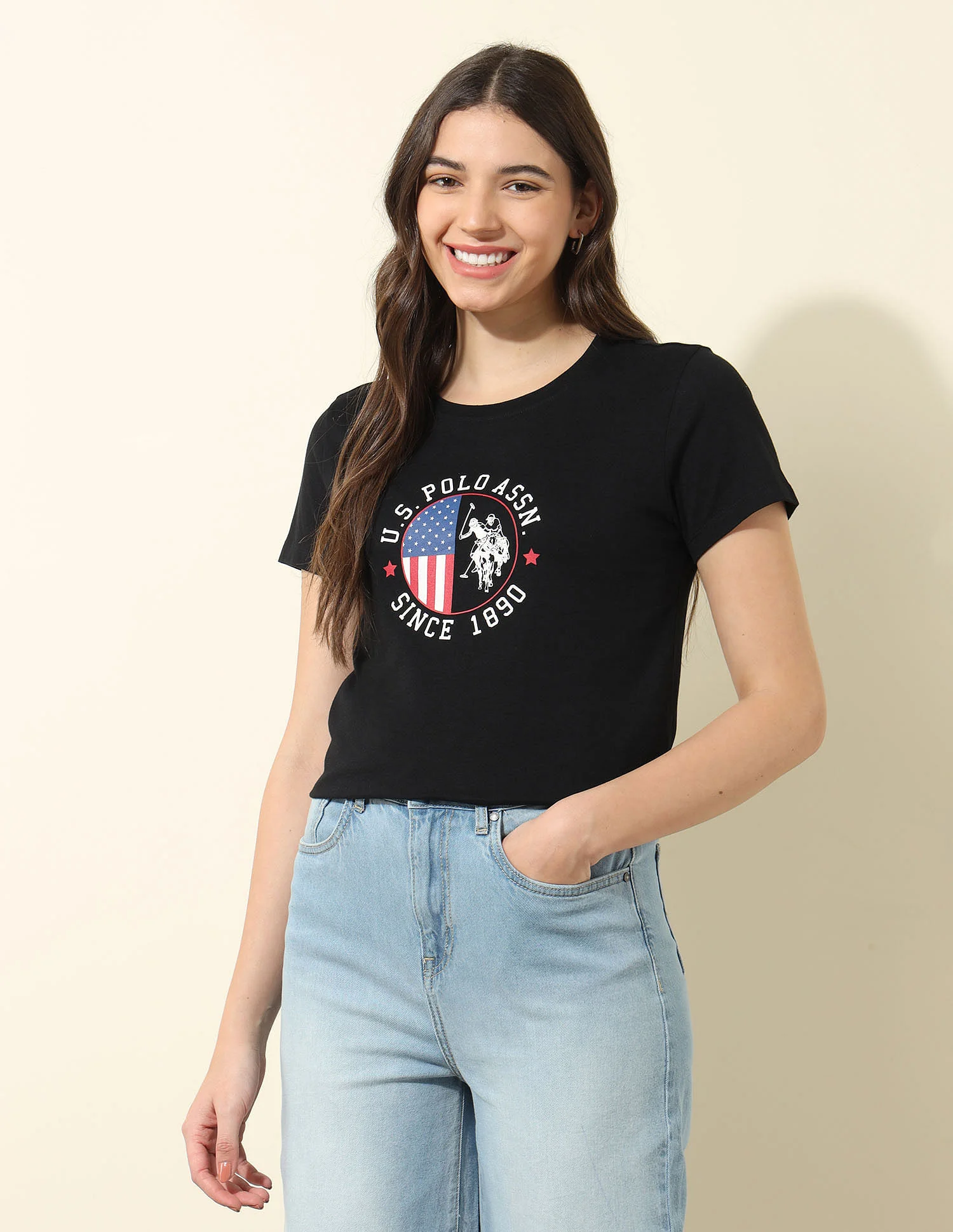 Regular Fit Brand Printed T-Shirt - Image 3