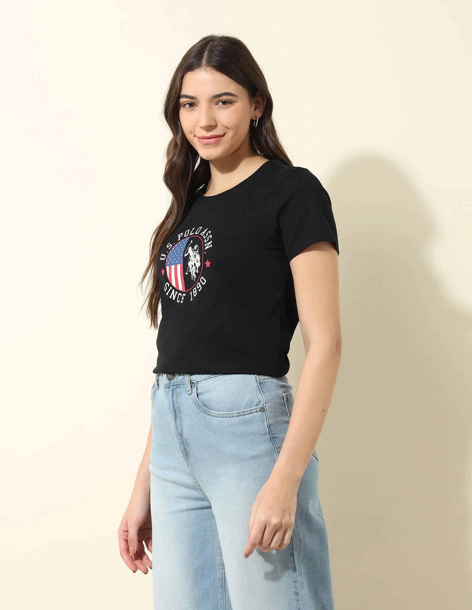 Regular Fit Brand Printed T-Shirt - Image 4