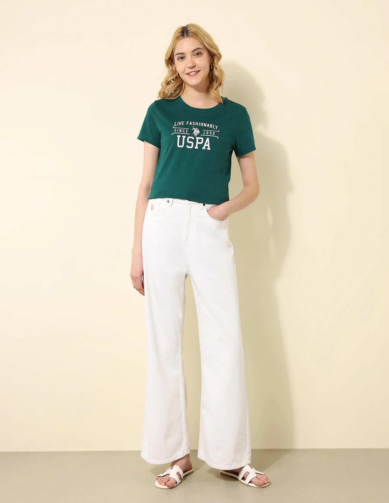 Regular Fit Brand Printed T-Shirt - Image 4
