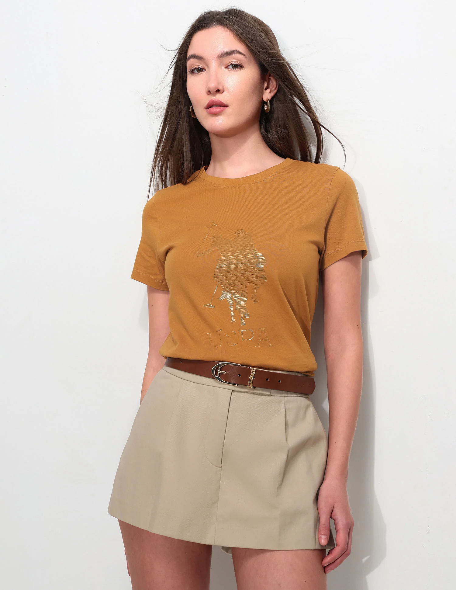 Regular Fit Brand Printed T-Shirt
