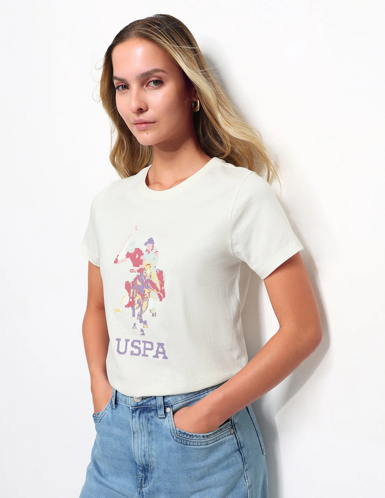 Regular Fit Brand Printed T-Shirt
