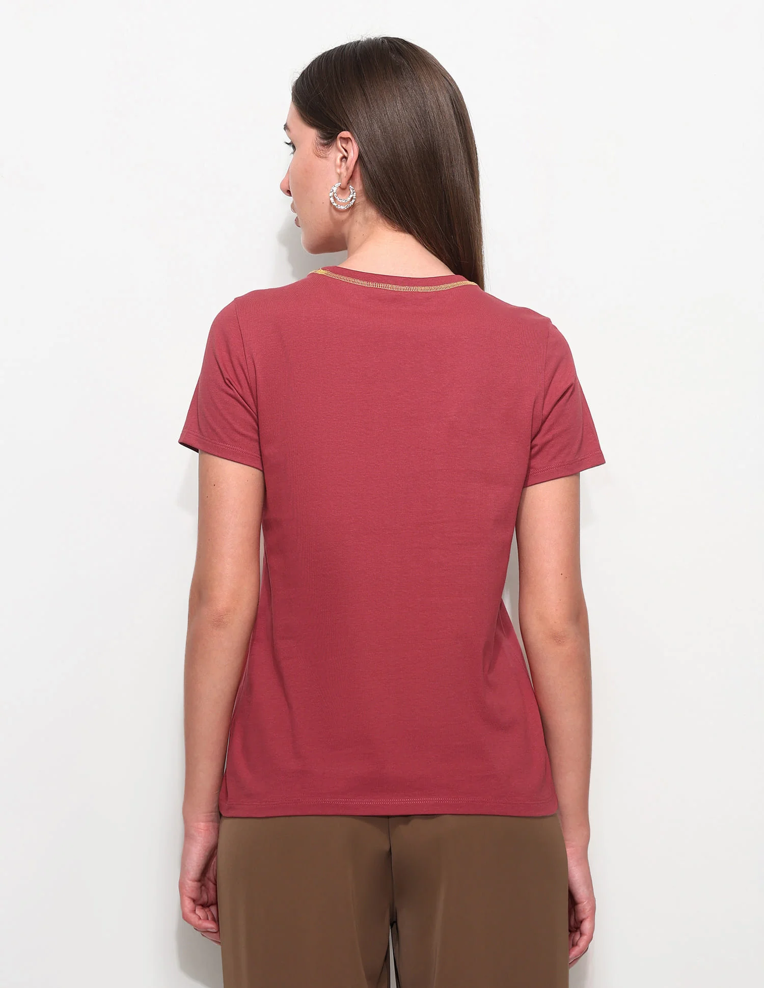 Regular Fit Brand Printed T-Shirt - Image 5