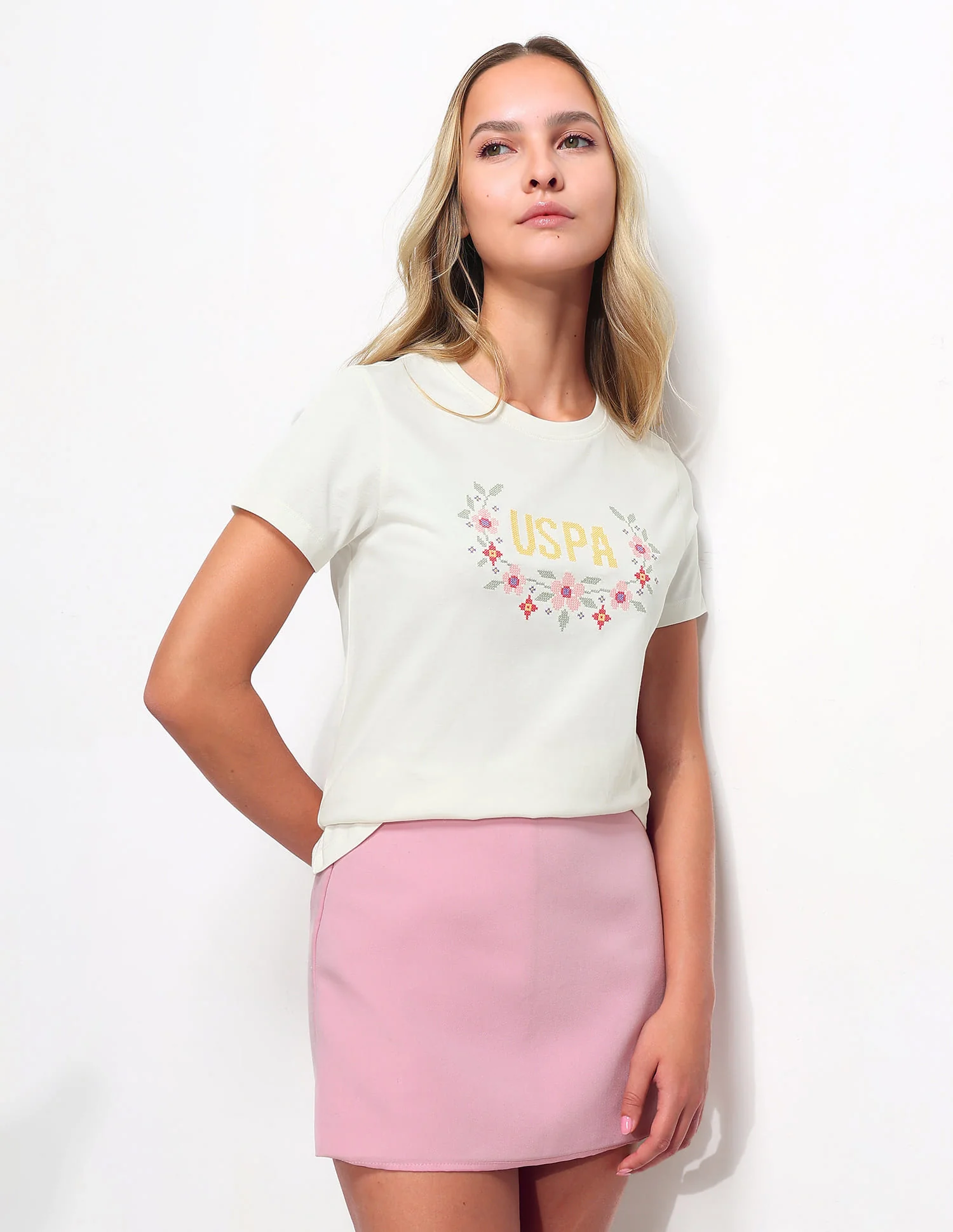 Regular Fit Brand Printed T-Shirt