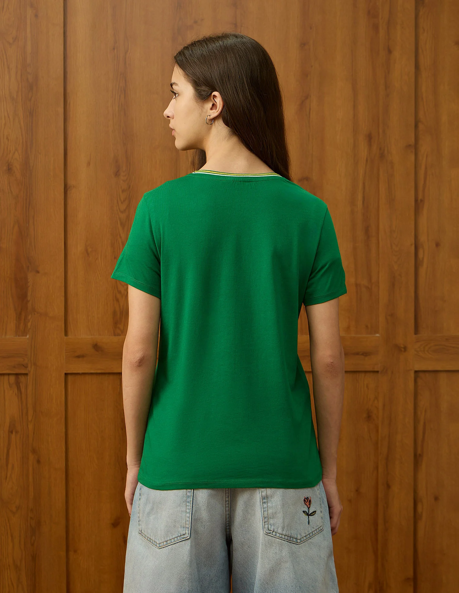 Regular Fit Brand Printed T-Shirt - Image 5