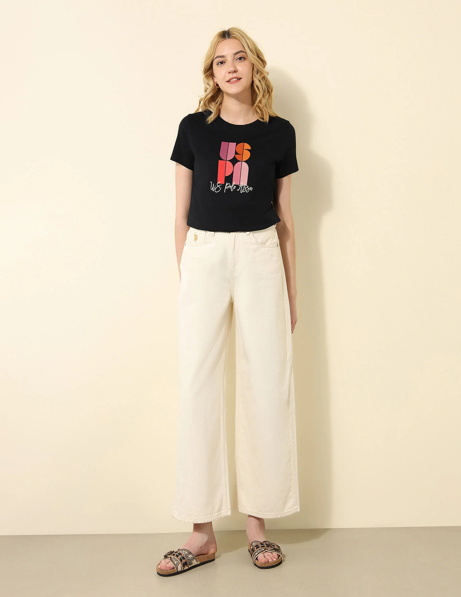 Regular Fit Brand Printed T-Shirt - Image 4
