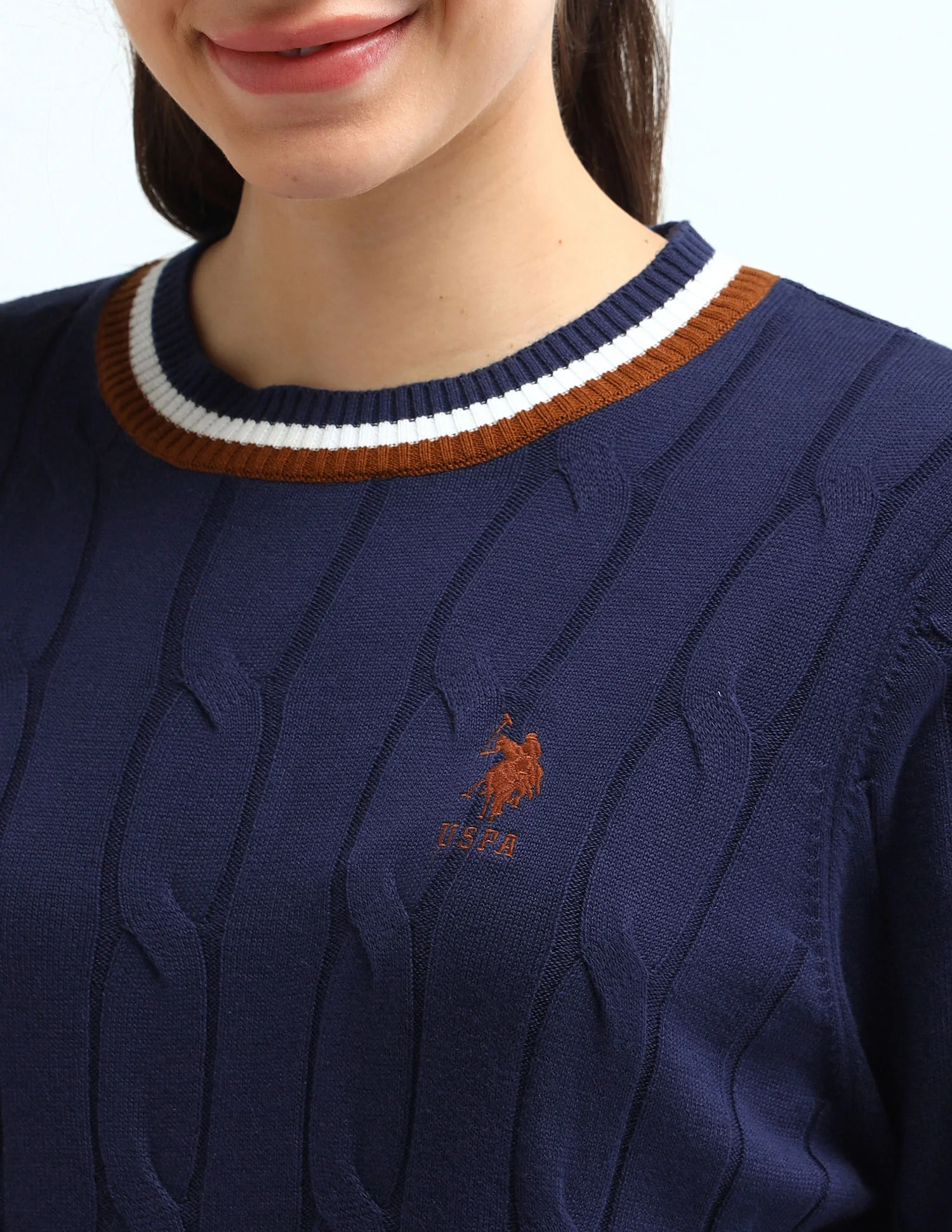 Regular Fit Cable Knit Sweater - Image 7
