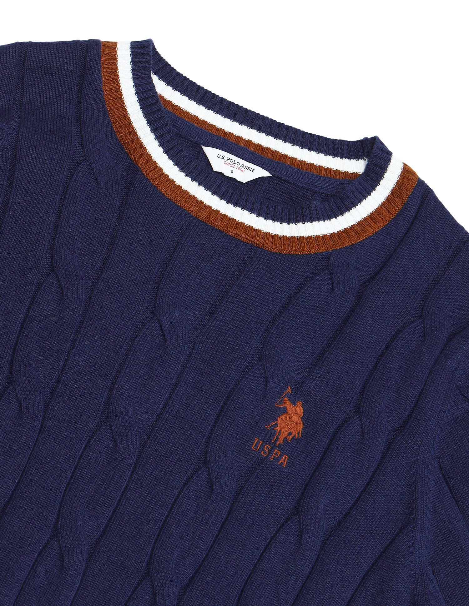 Regular Fit Cable Knit Sweater - Image 8
