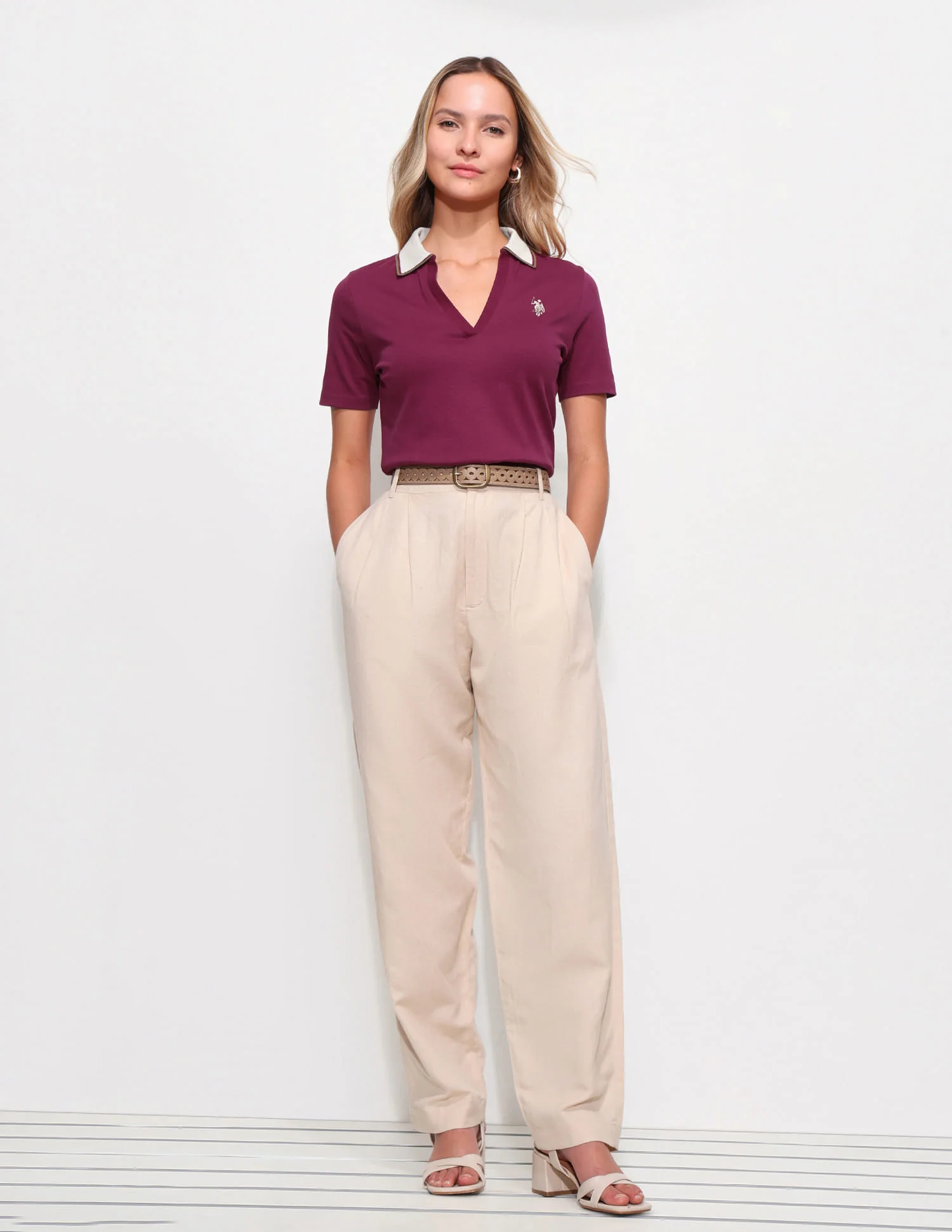 Regular Fit Contrast Collar Polo Shirt - Image 3
