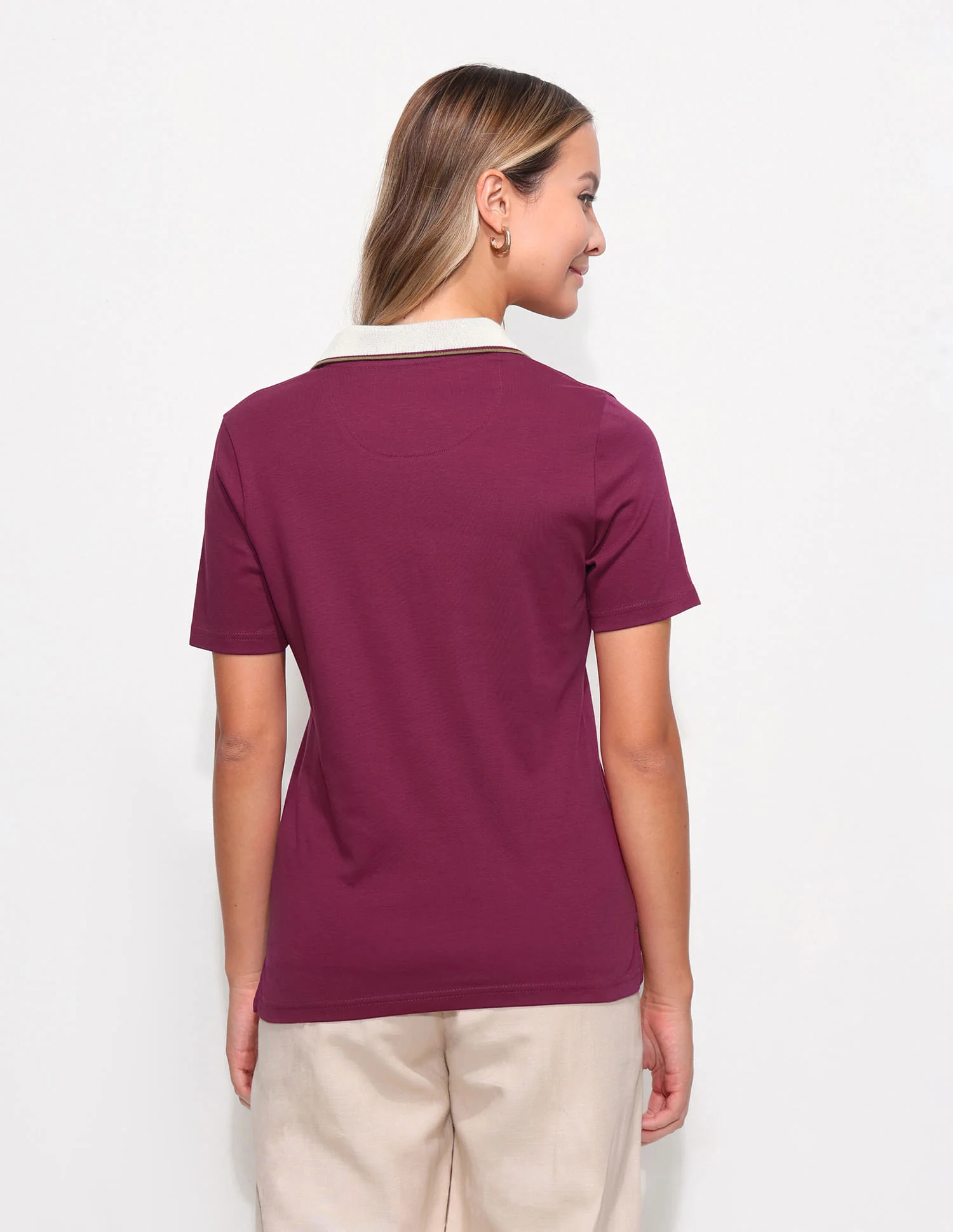 Regular Fit Contrast Collar Polo Shirt - Image 5