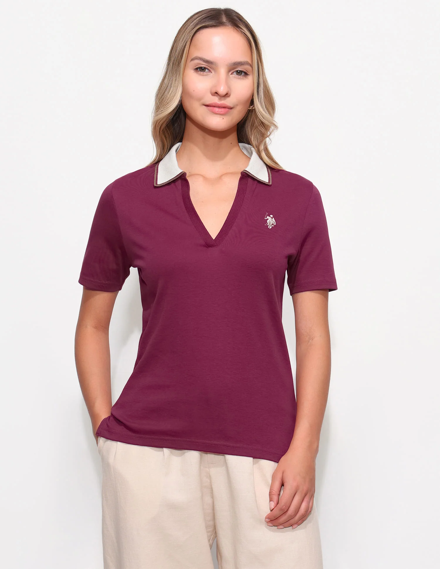 Regular Fit Contrast Collar Polo Shirt - Image 6