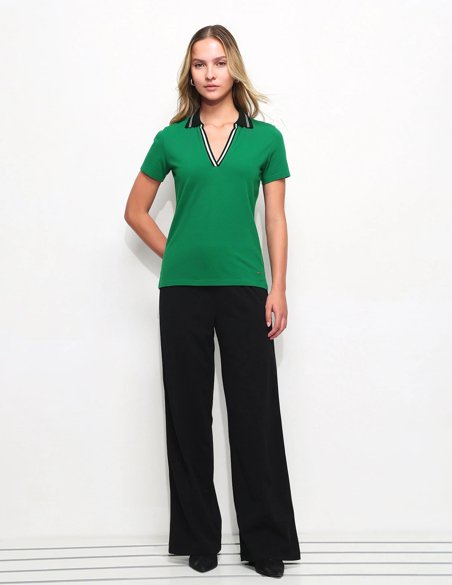Regular Fit Contrast Collar Polo Shirt - Image 3