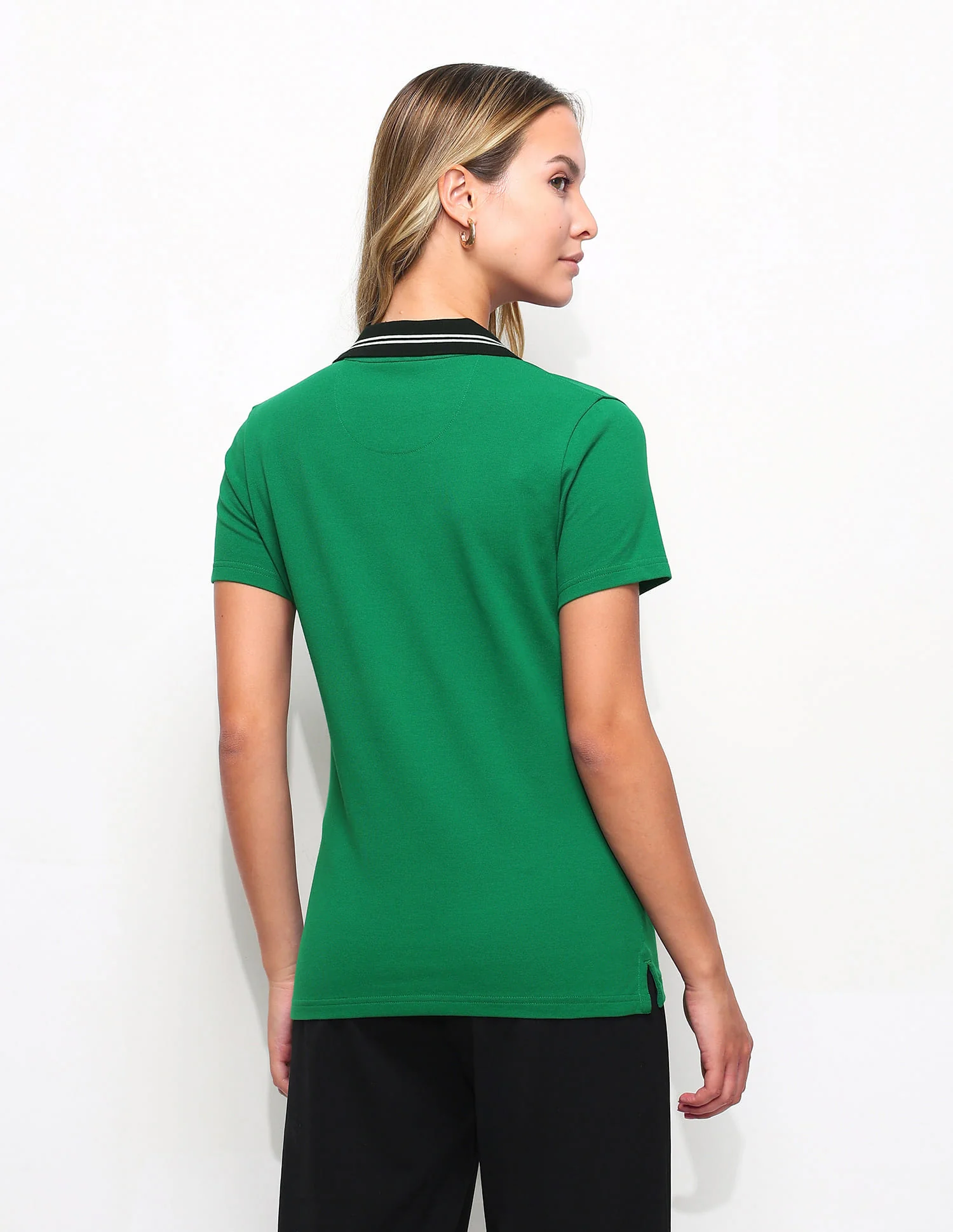 Regular Fit Contrast Collar Polo Shirt - Image 5