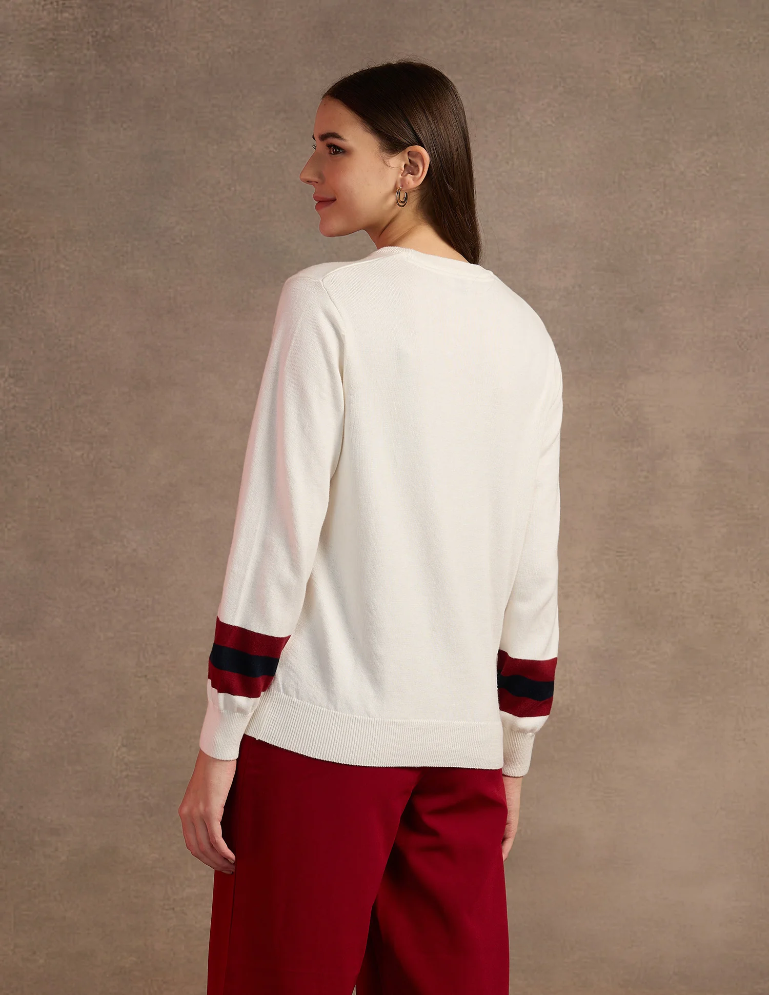 Regular Fit Cotton Sweater - Image 5