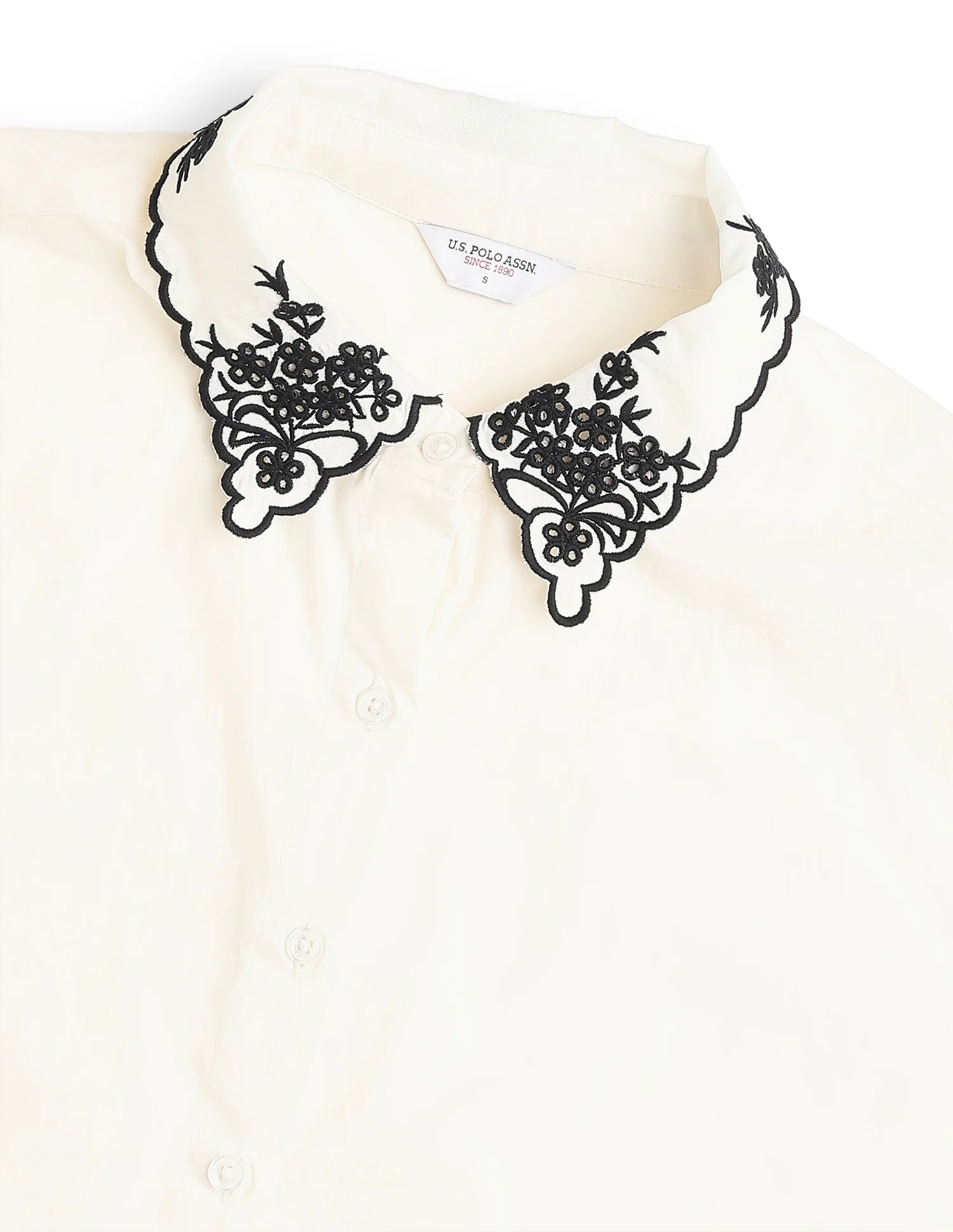 Regular Fit Embroidered Collar Shirt - Image 8