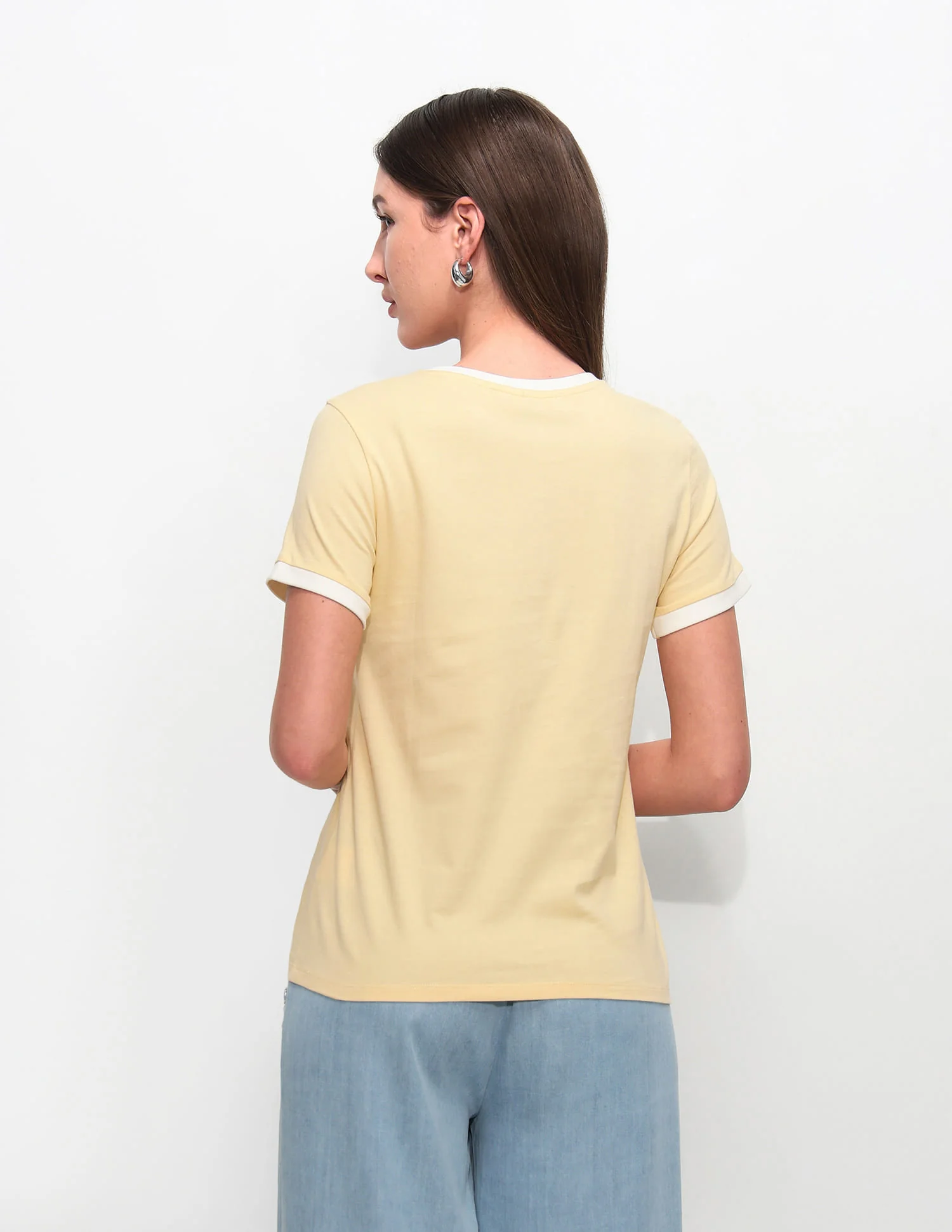 Regular Fit Floral Printed T-Shirt - Image 5