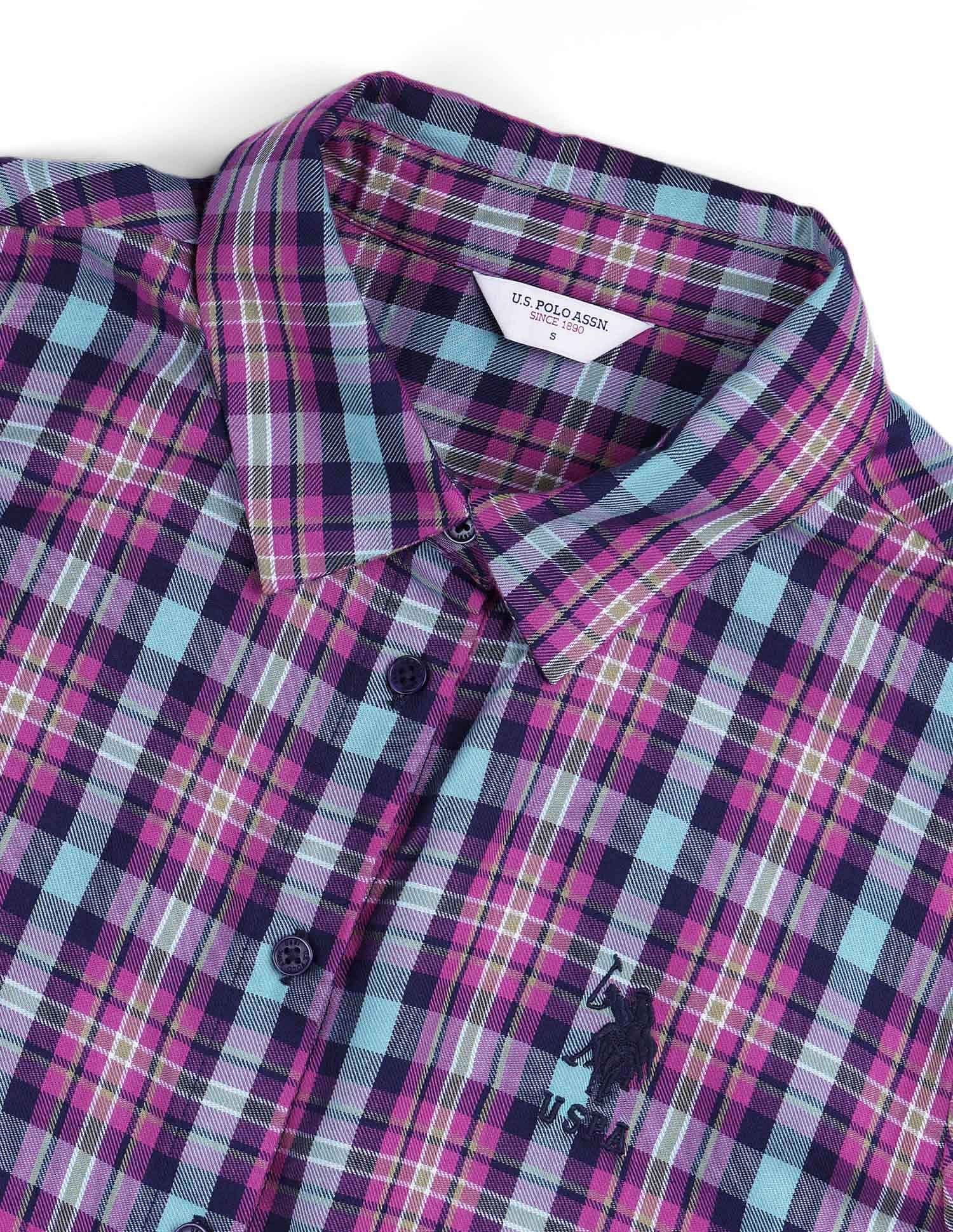 Regular Fit Gingham Checked Shirt - Image 8