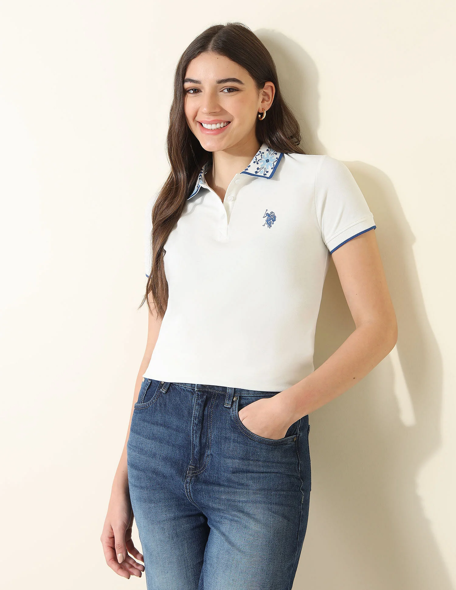 Regular Fit Jacquard Polo Shirt