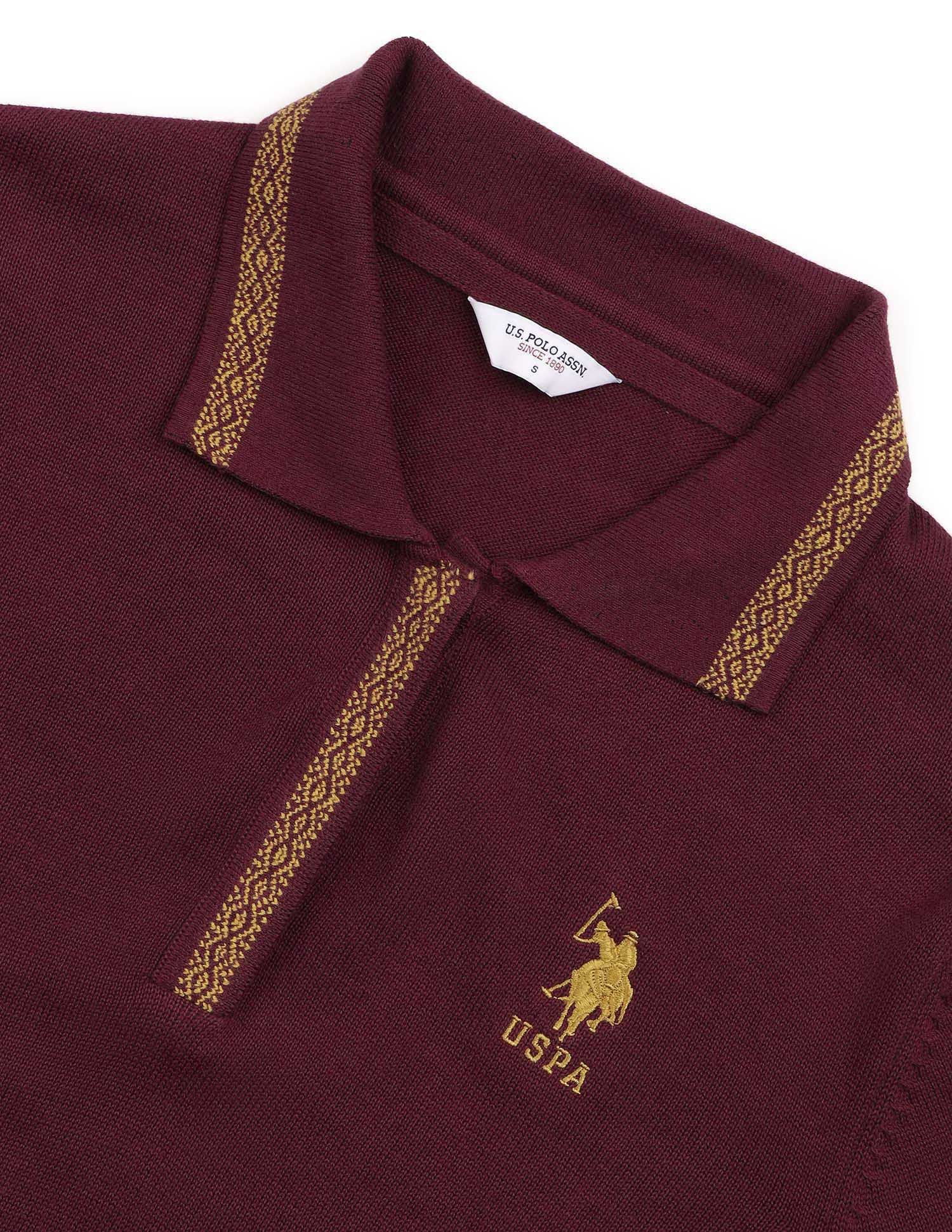 Regular Fit Polo Collar Sweater - Image 8