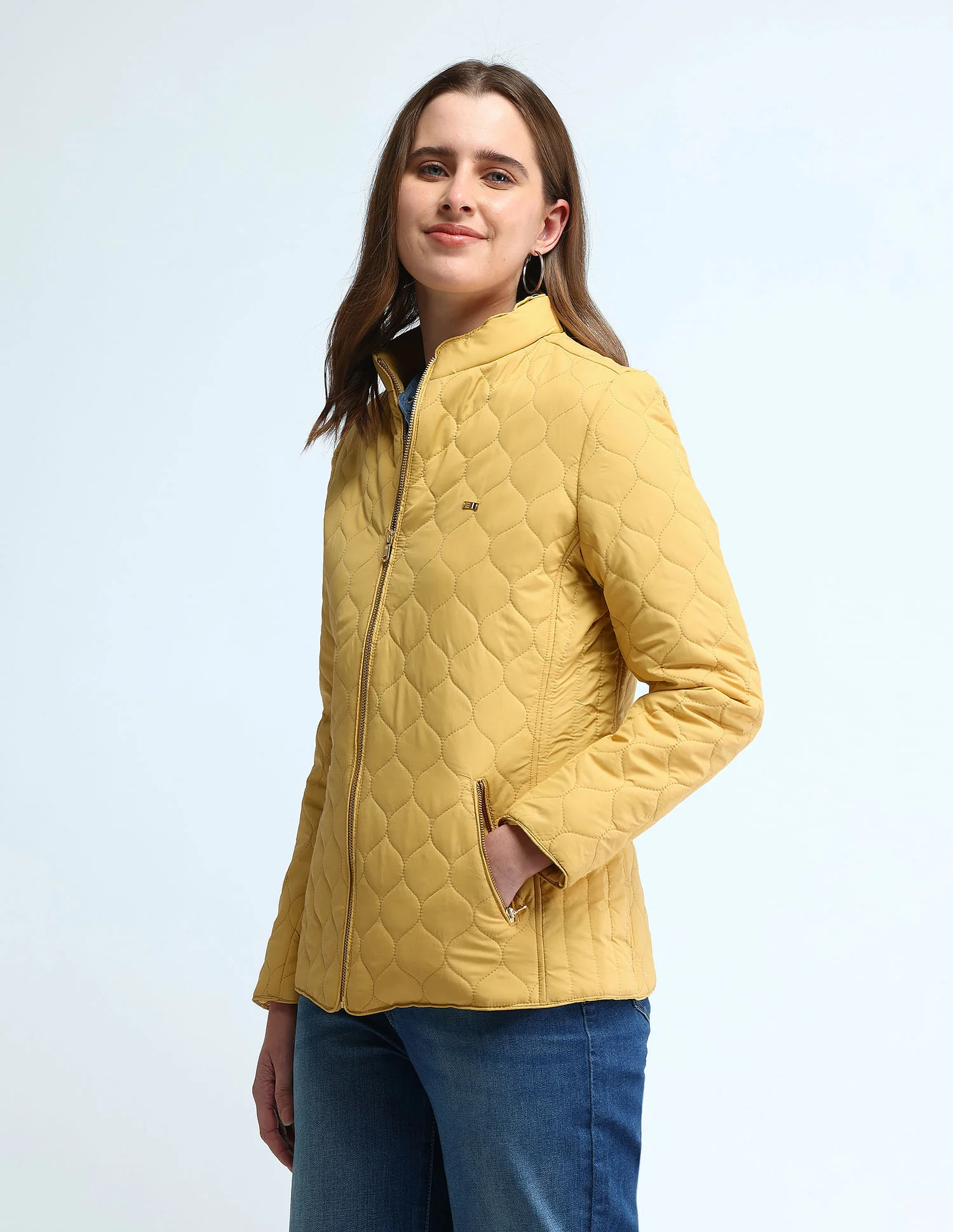 Regular Fit Quilted Jacket - Image 4