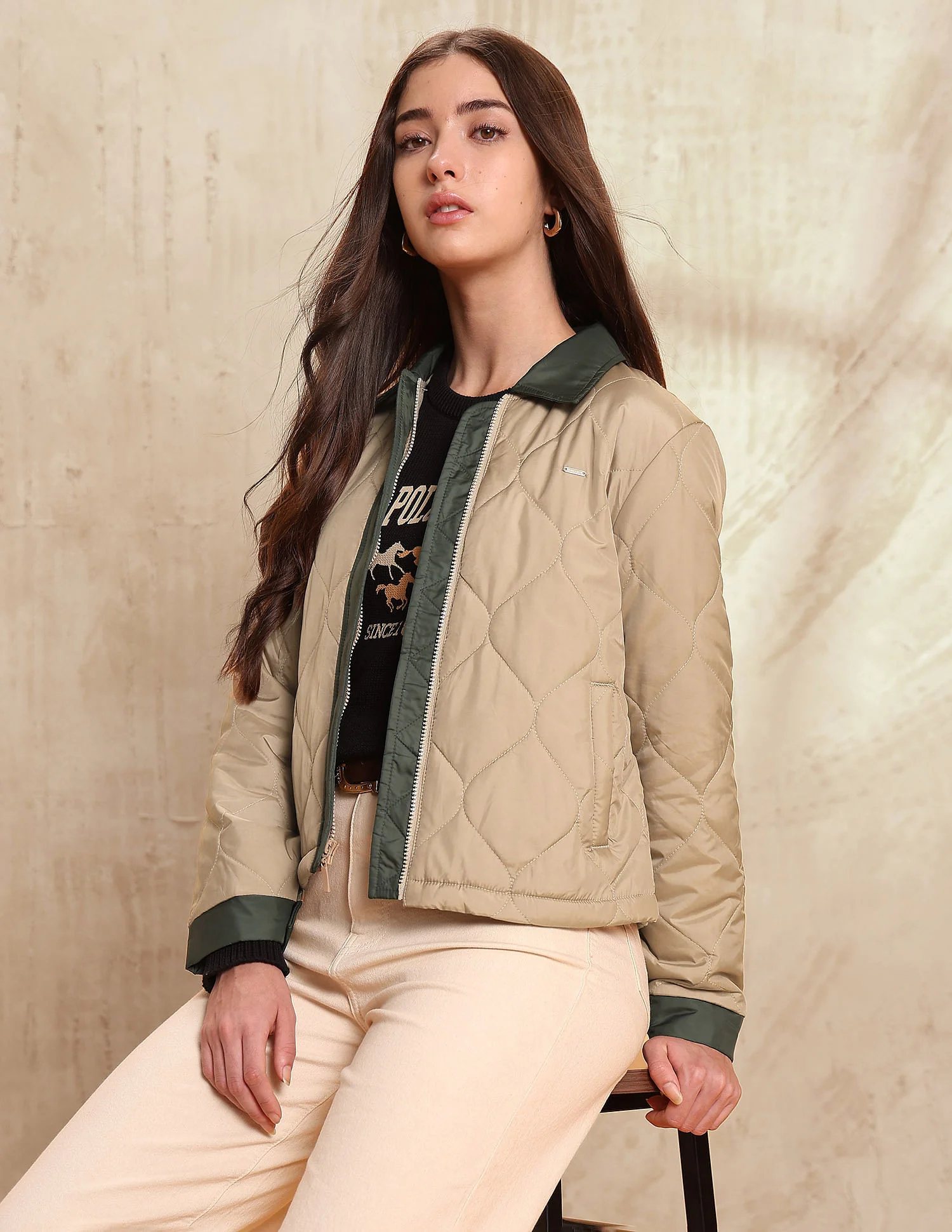 Regular Fit Quilted Jacket