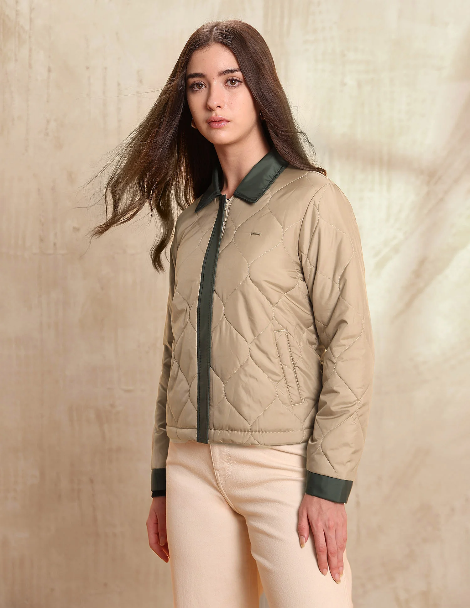 Regular Fit Quilted Jacket - Image 4
