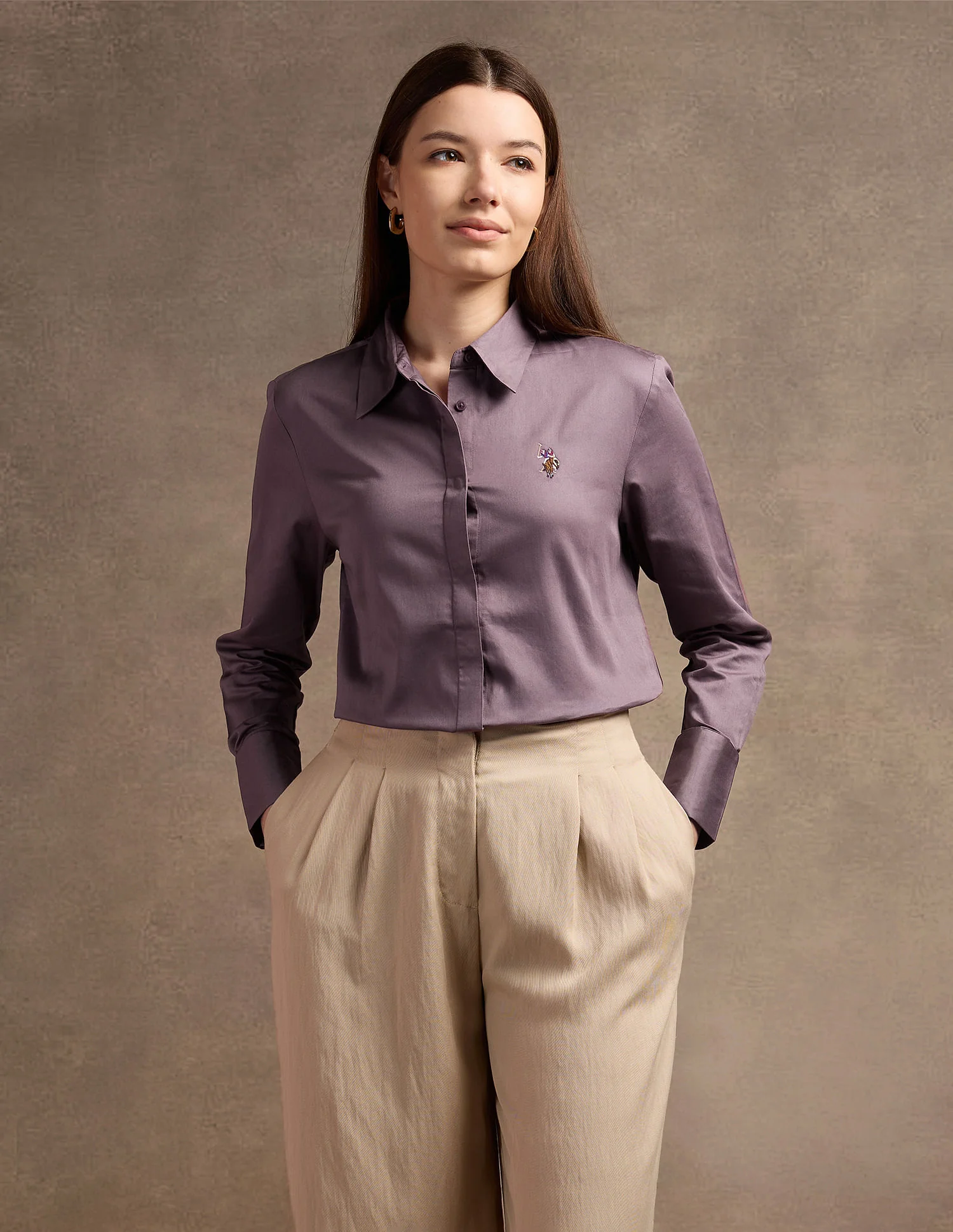 Regular Fit Satin Shirt