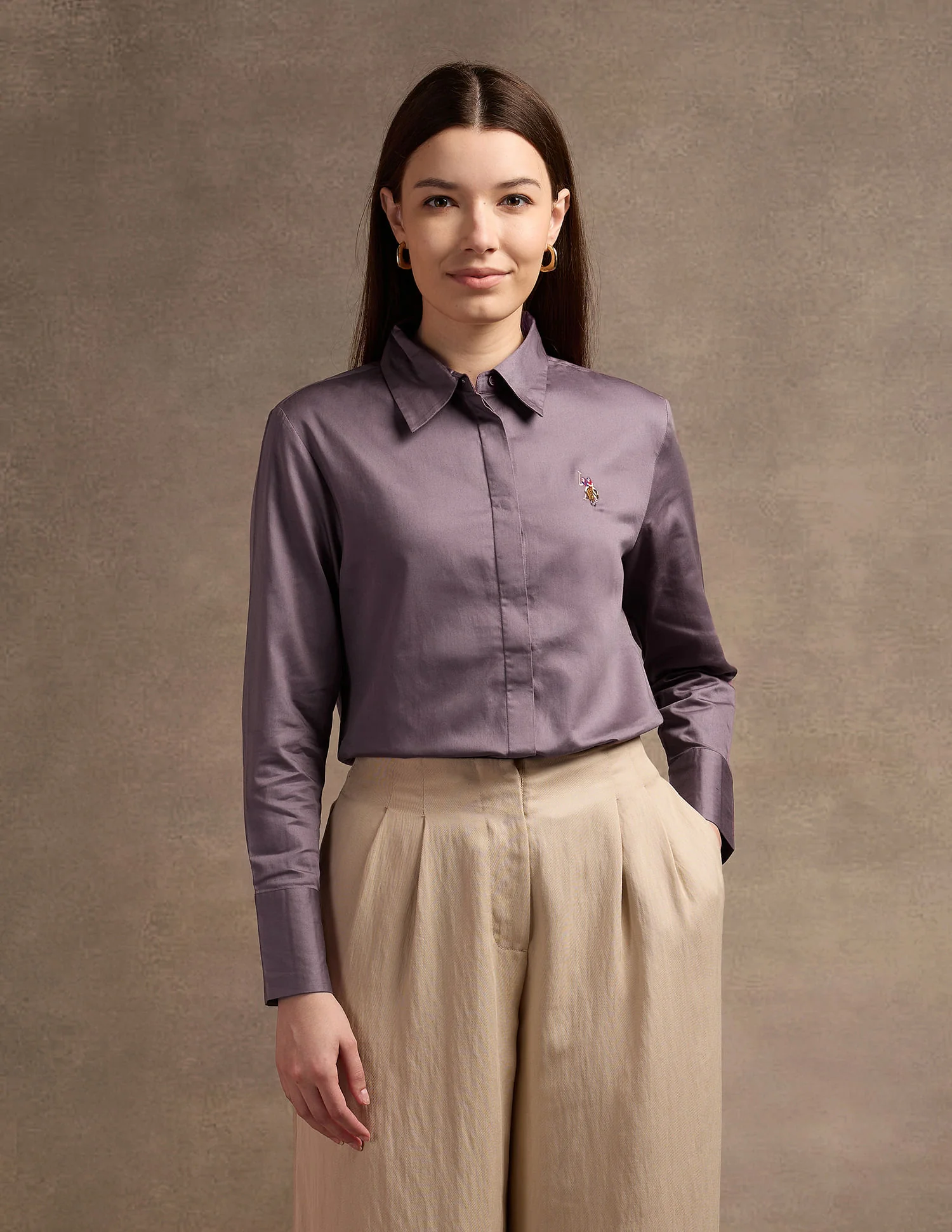Regular Fit Satin Shirt - Image 6