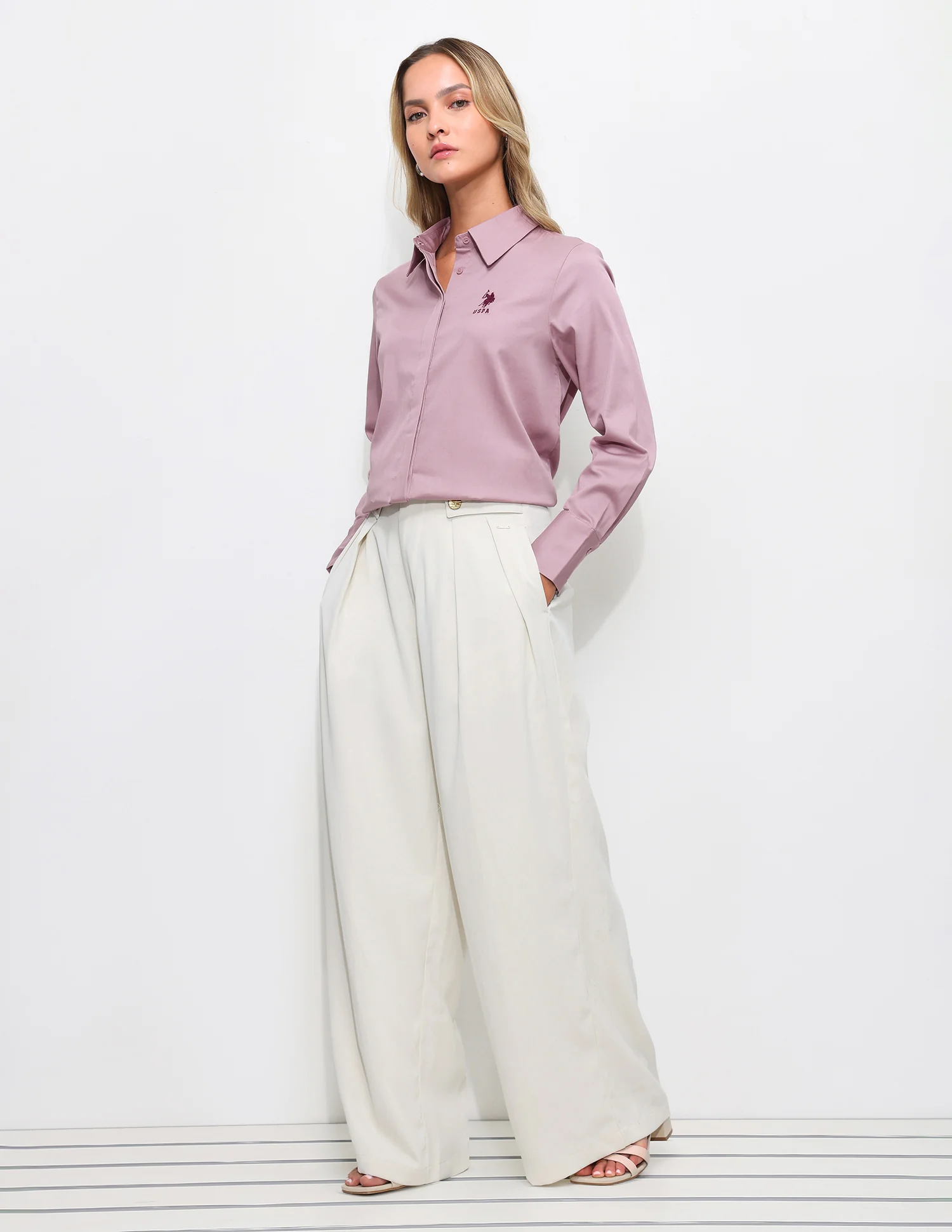 Regular Fit Satin Shirt - Image 3