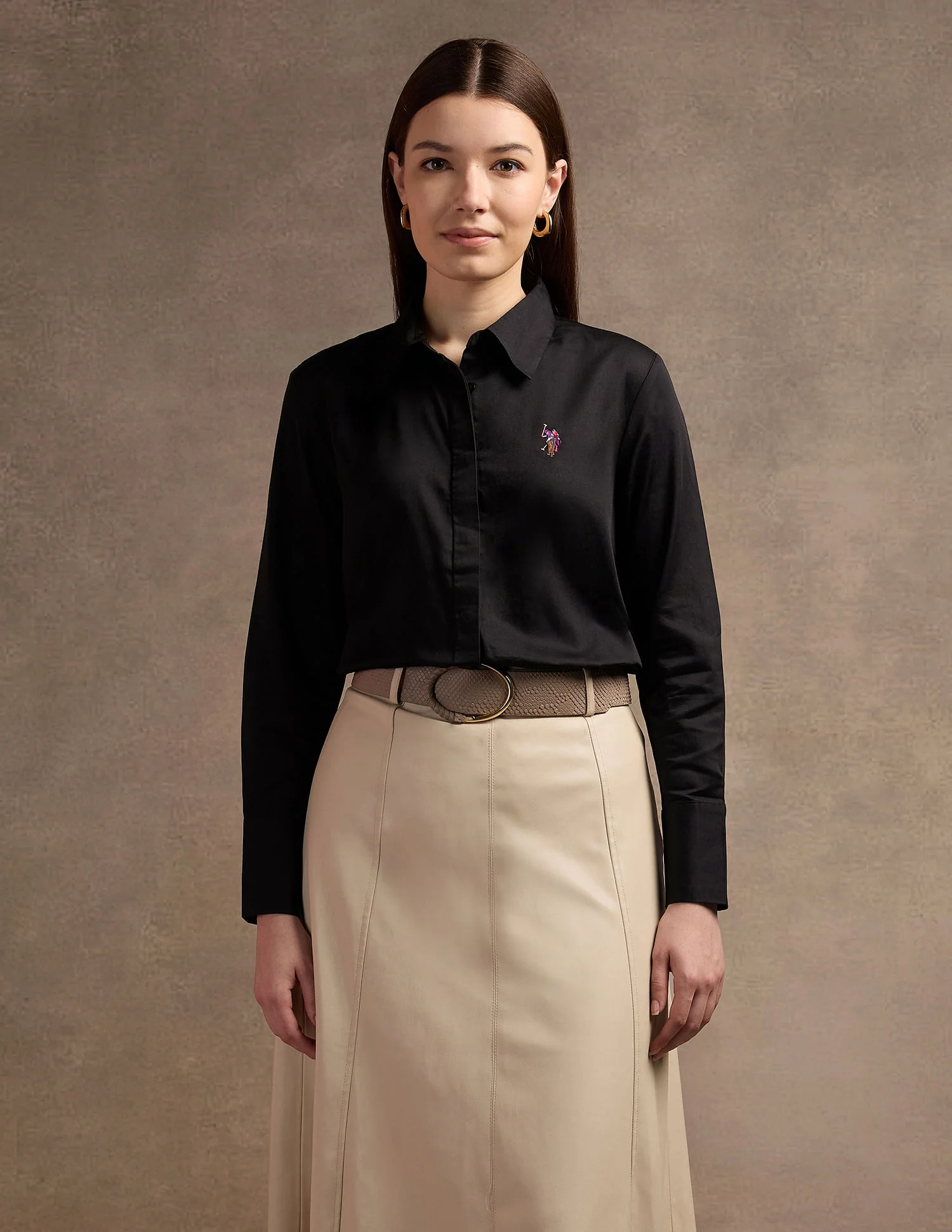 Regular Fit Satin Shirt