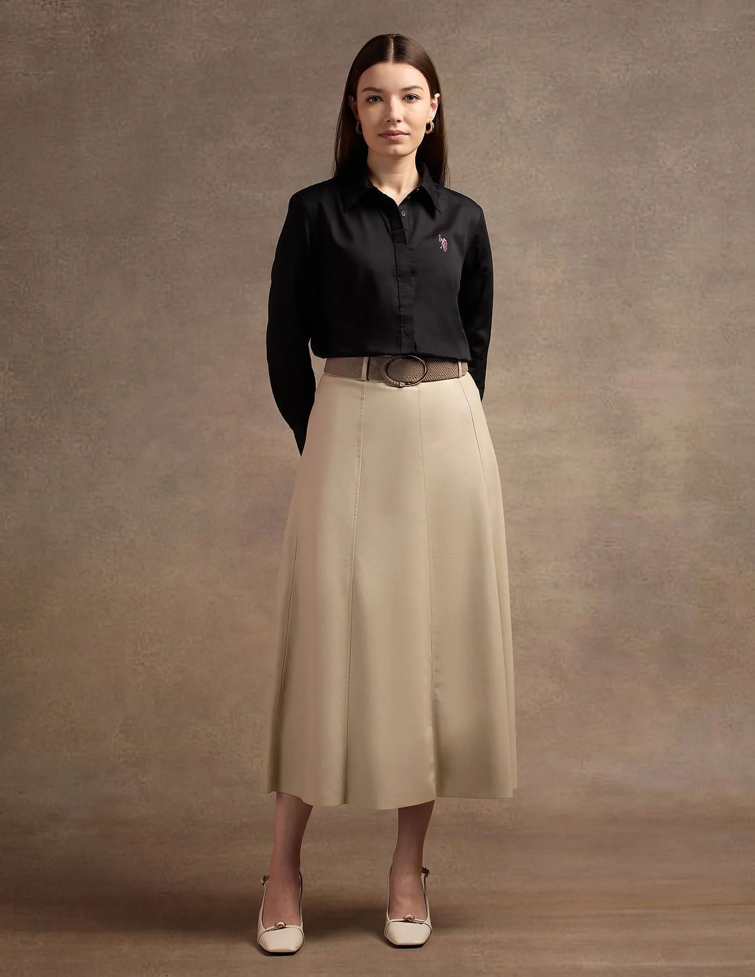 Regular Fit Satin Shirt - Image 3