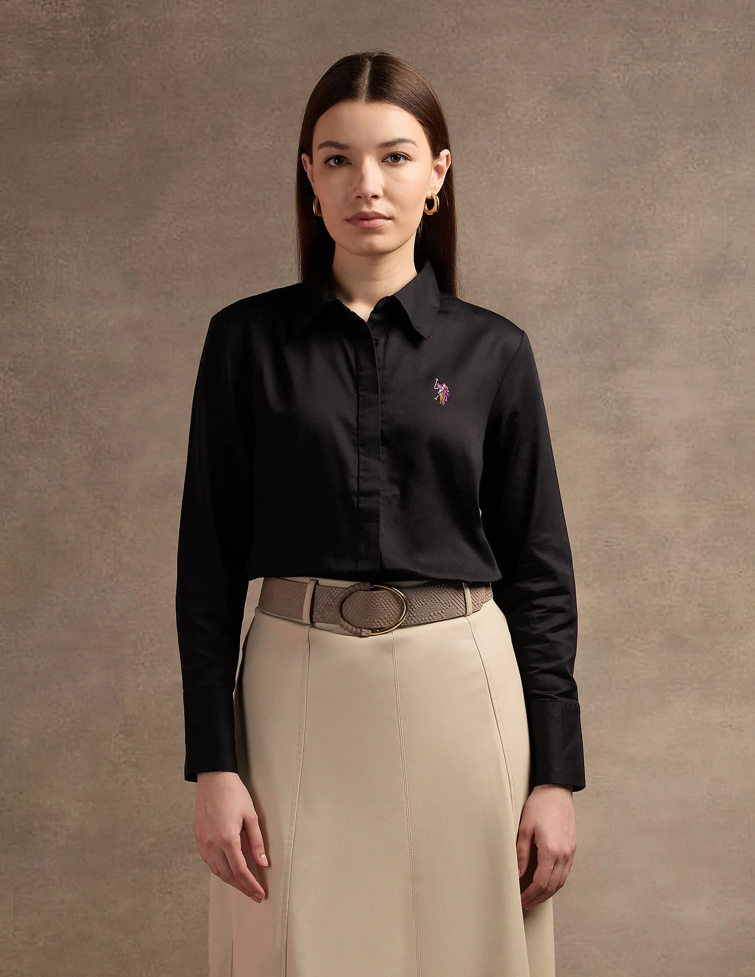 Regular Fit Satin Shirt - Image 6