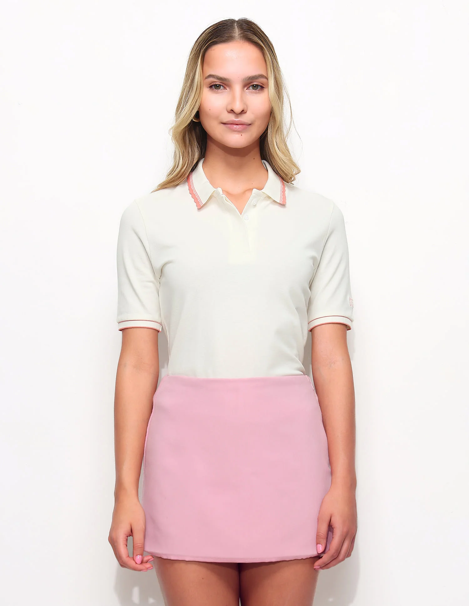 Regular Fit Scalloped Edge Polo Shirt - Image 6