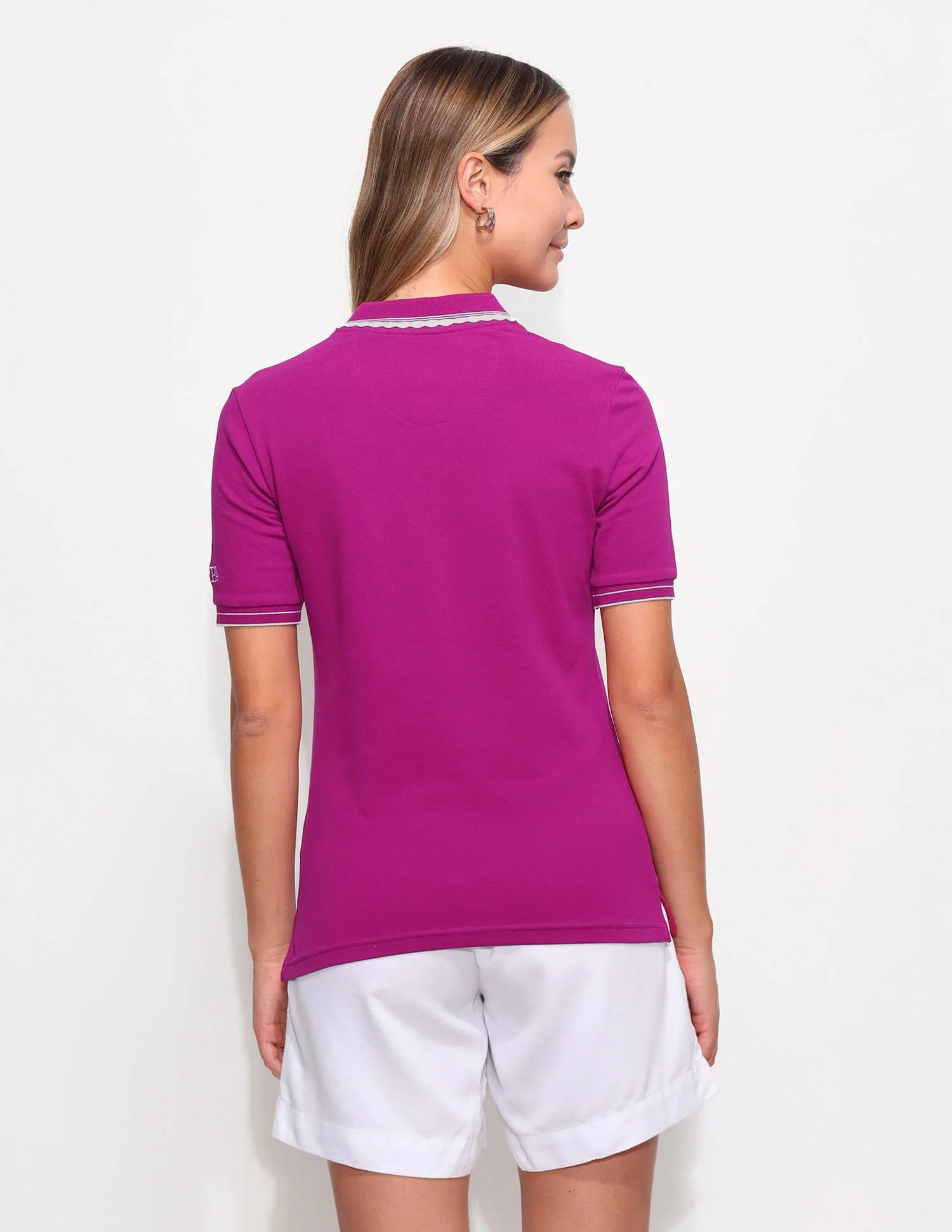 Regular Fit Scalloped Edge Polo Shirt - Image 5