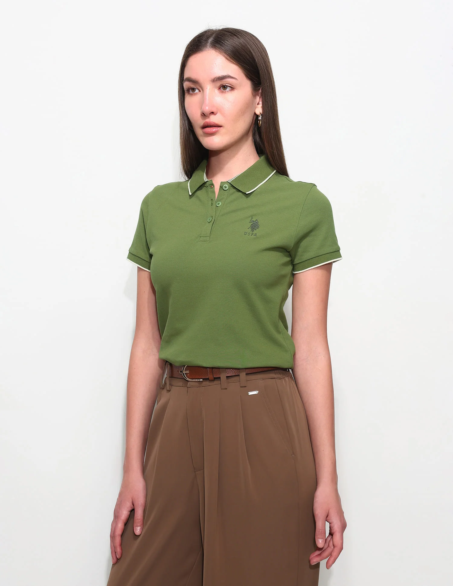 Regular Fit Solid Polo Shirt - Image 4