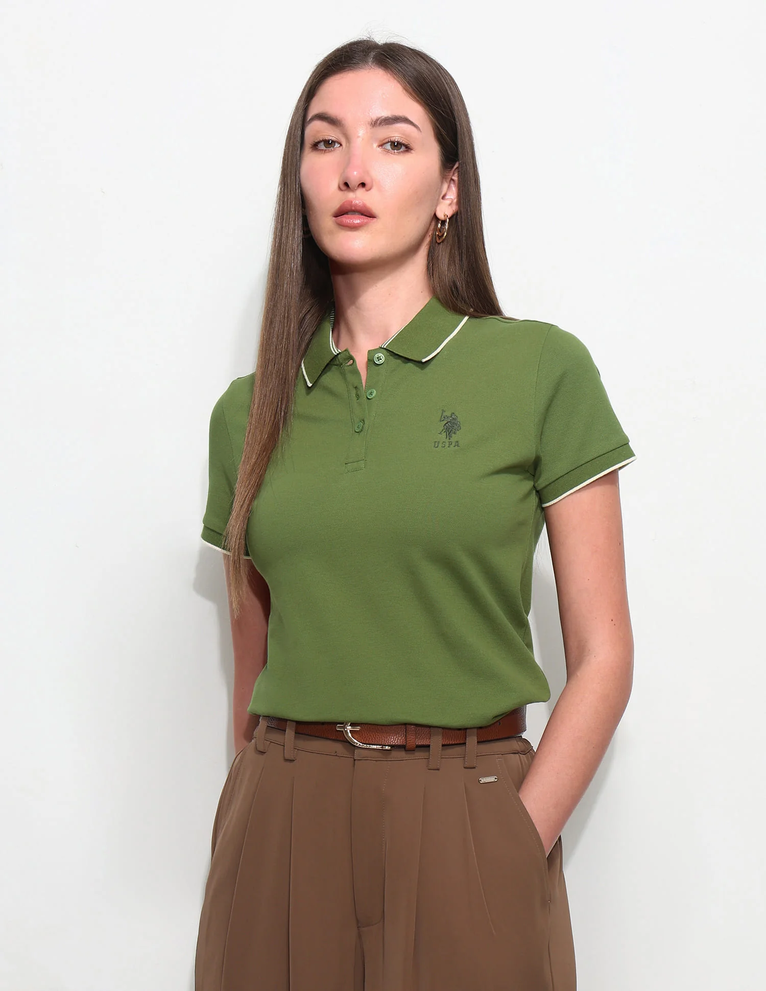 Regular Fit Solid Polo Shirt - Image 6