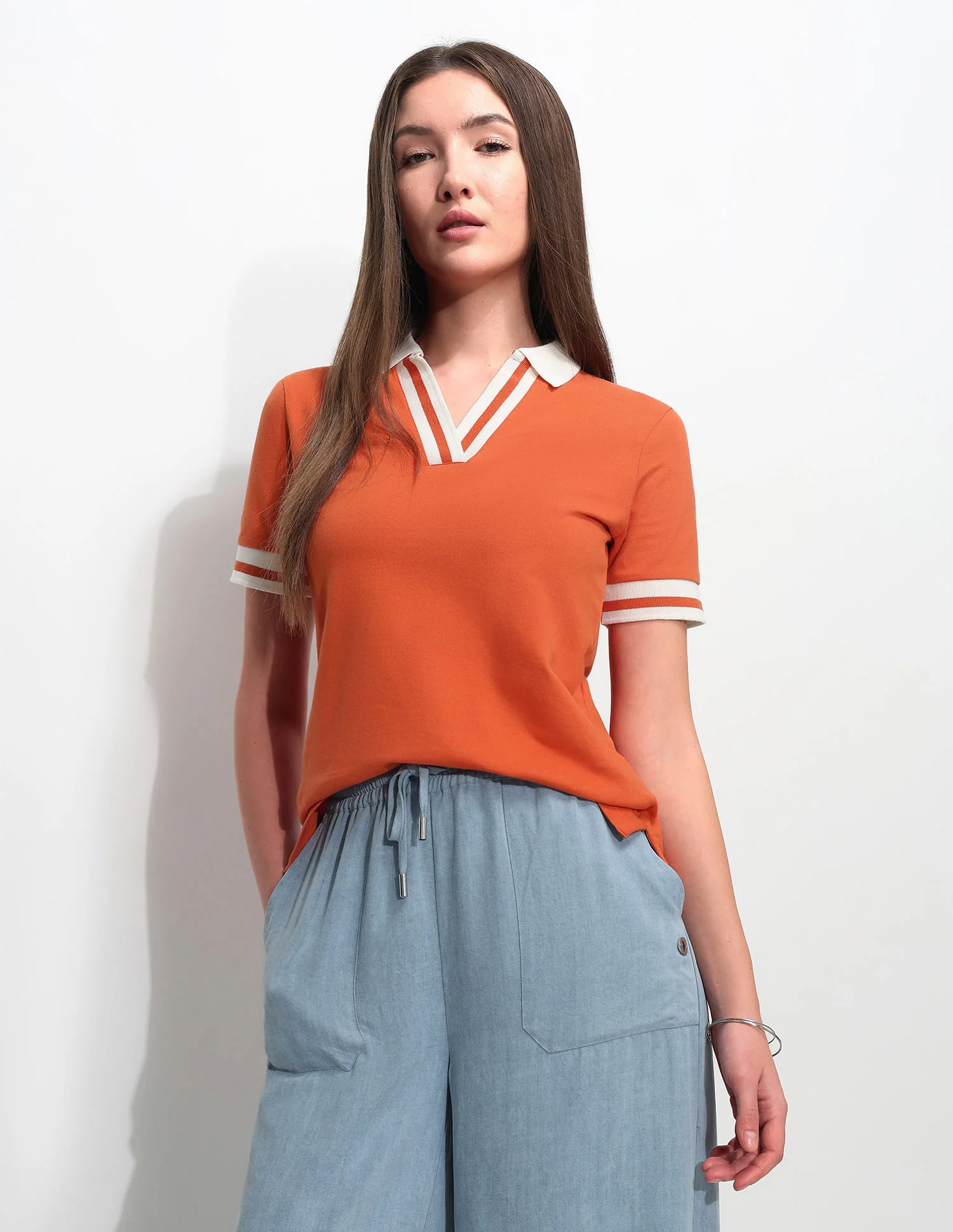 Regular Fit Solid Polo Shirt - Image 9