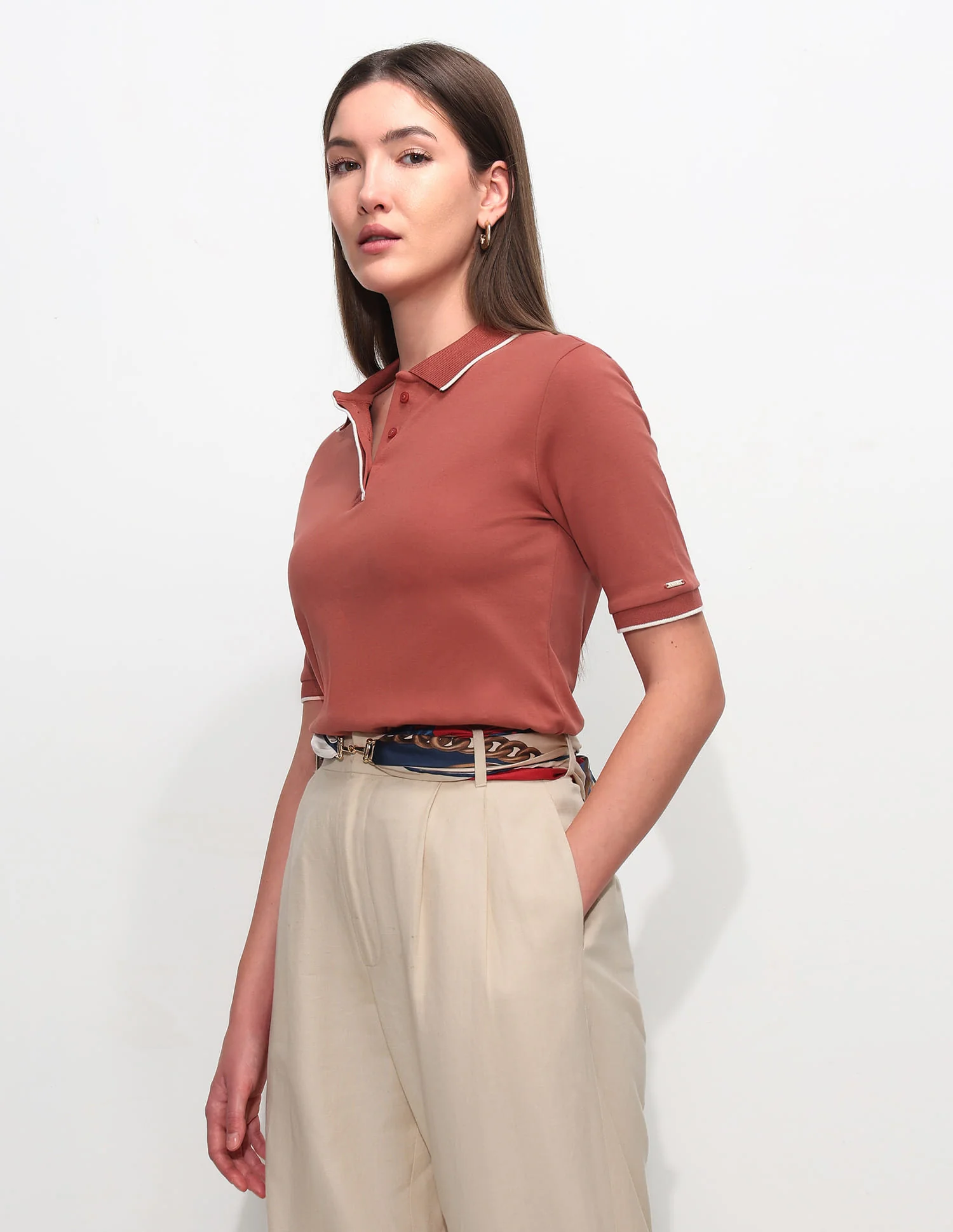 Regular Fit Solid Polo Shirt - Image 4