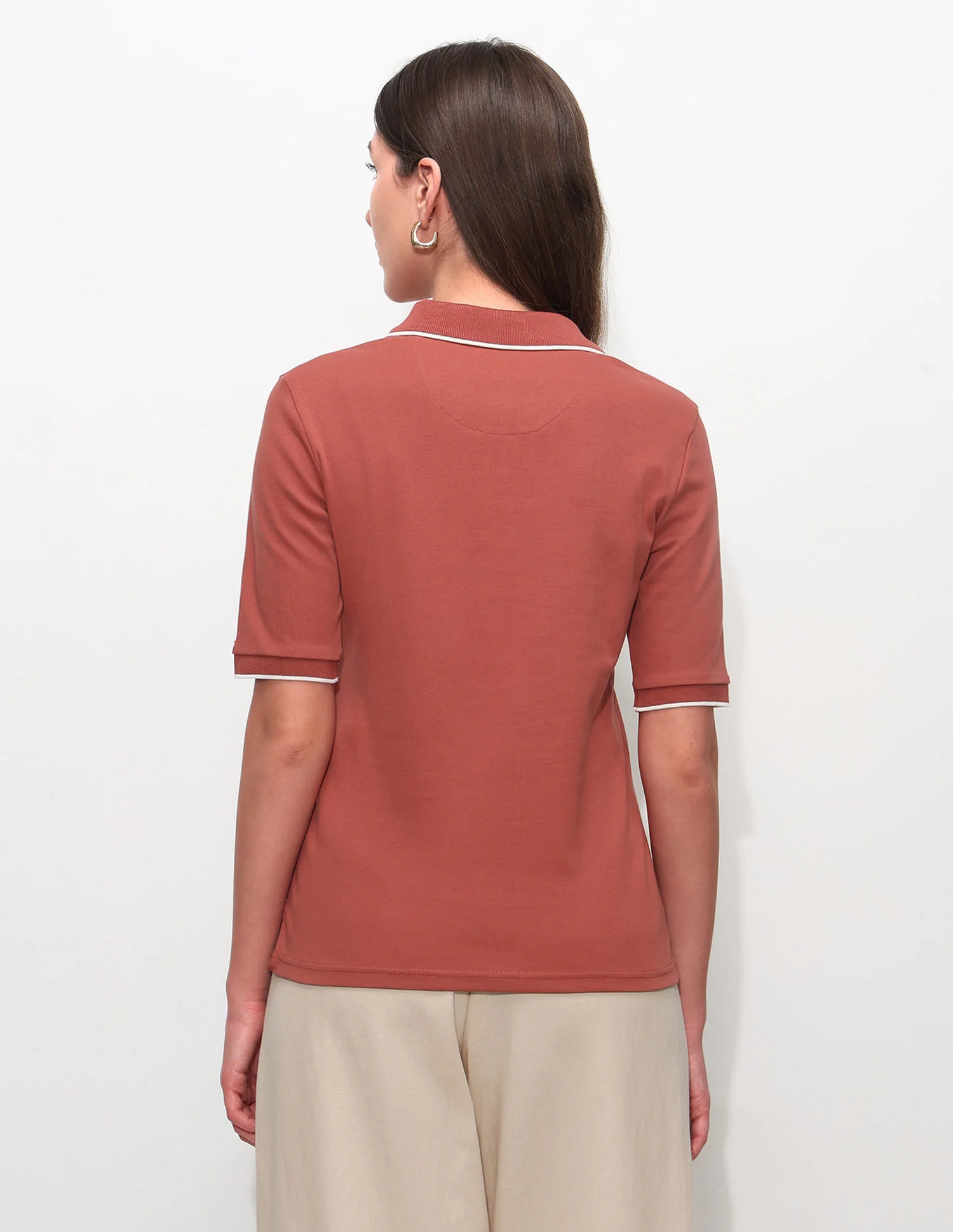 Regular Fit Solid Polo Shirt - Image 5