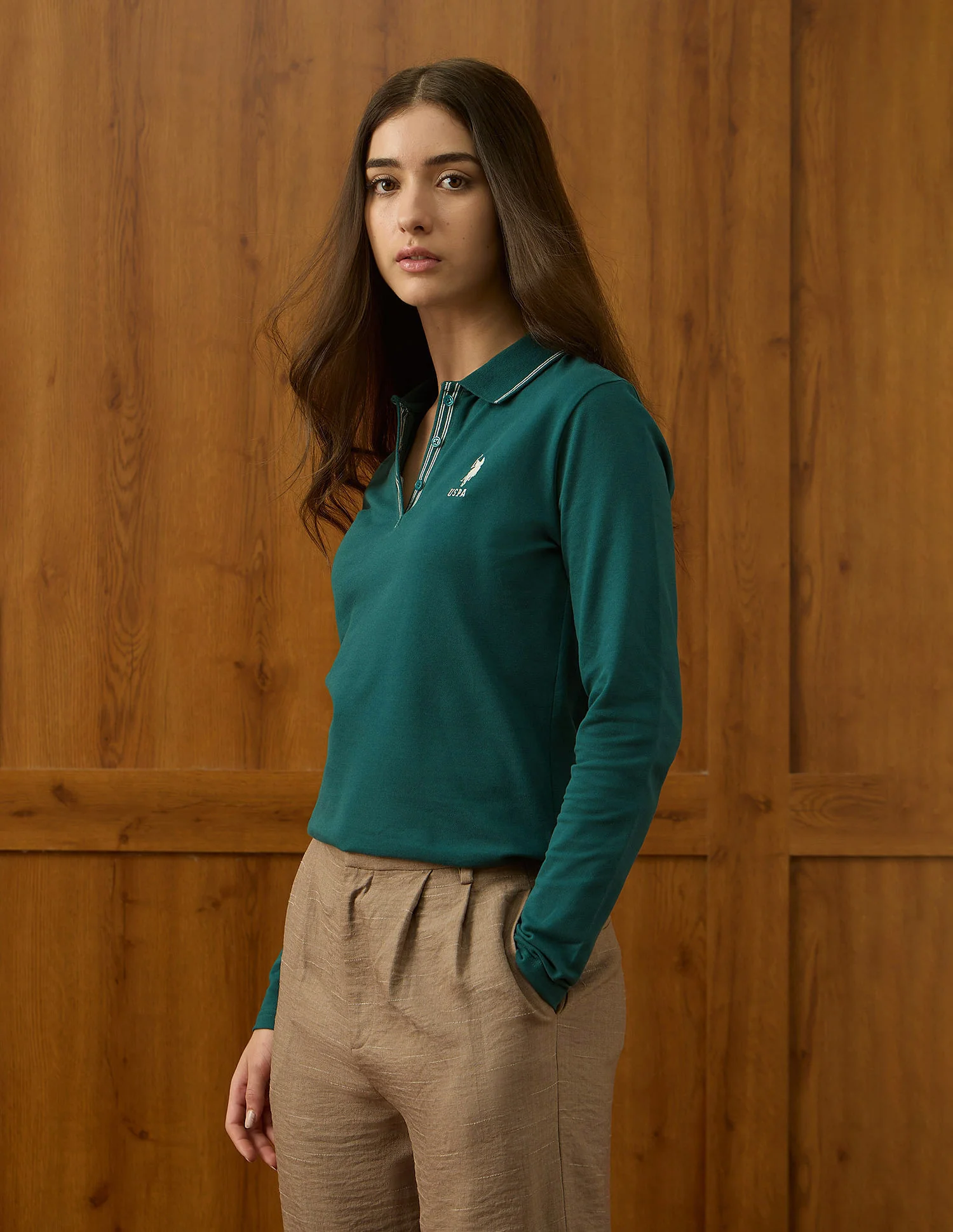 Regular Fit Solid Polo Shirt - Image 4
