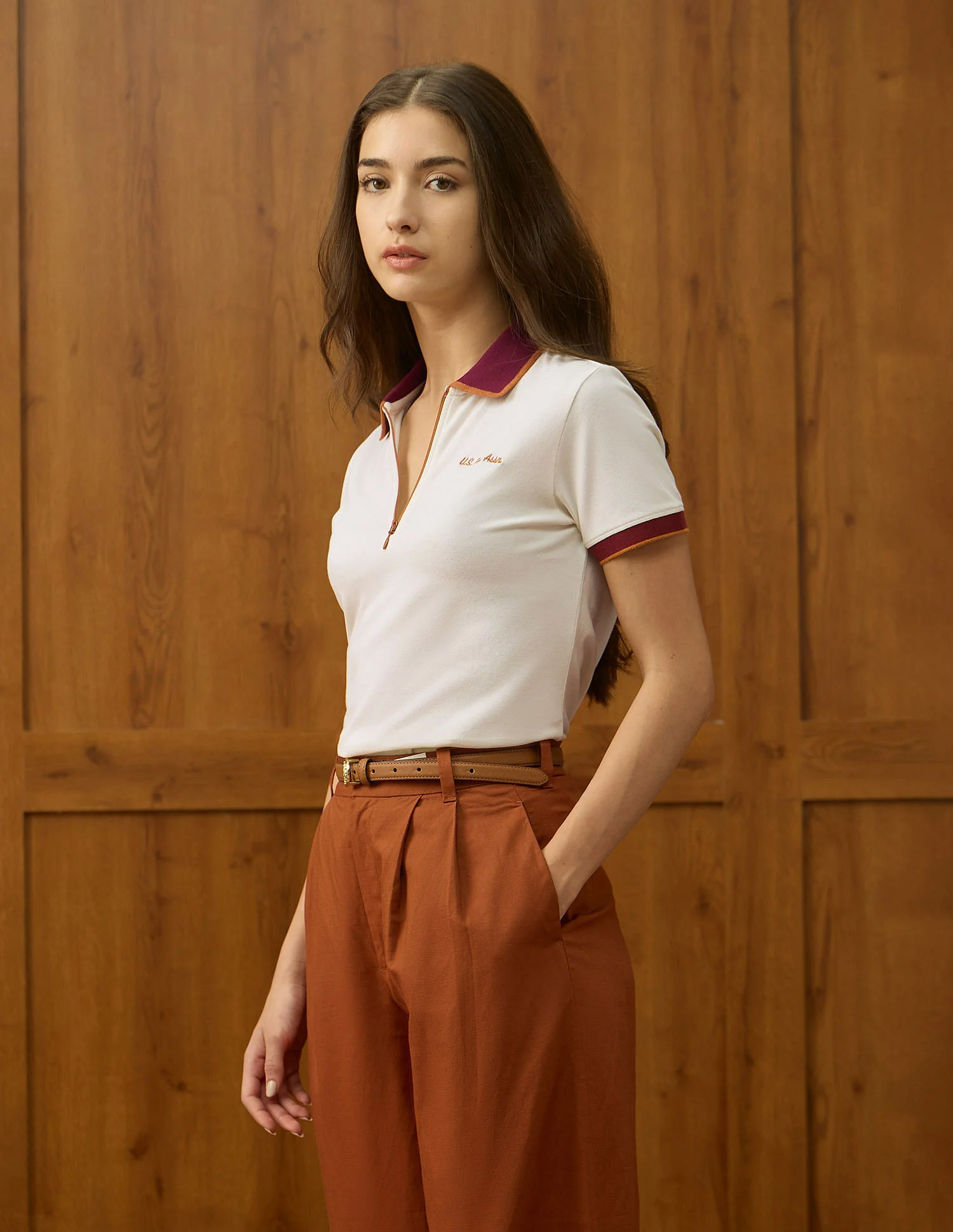 Regular Fit Solid Polo Shirt - Image 4