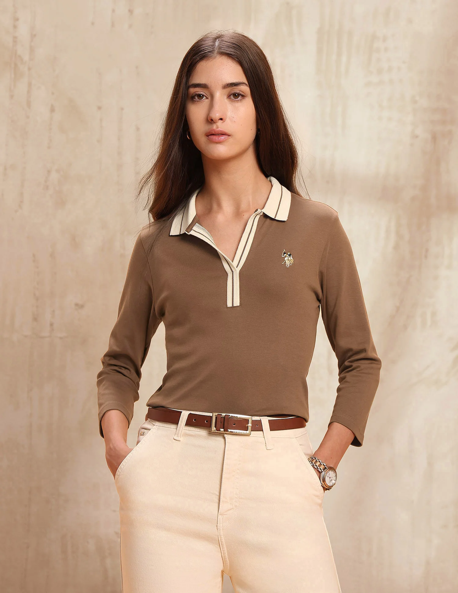 Regular Fit Solid Polo Shirt - Image 6