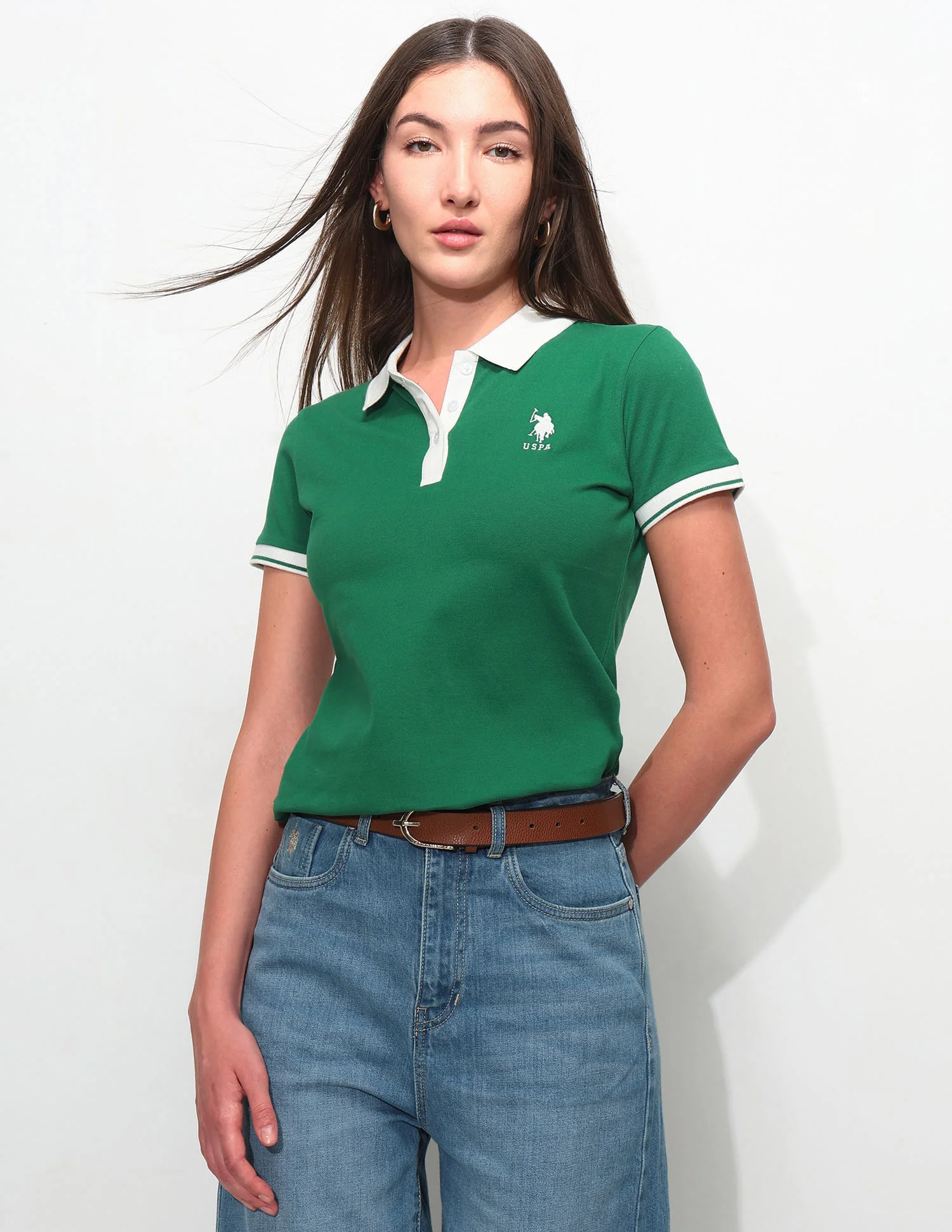 Regular Fit Solid Polo Shirt