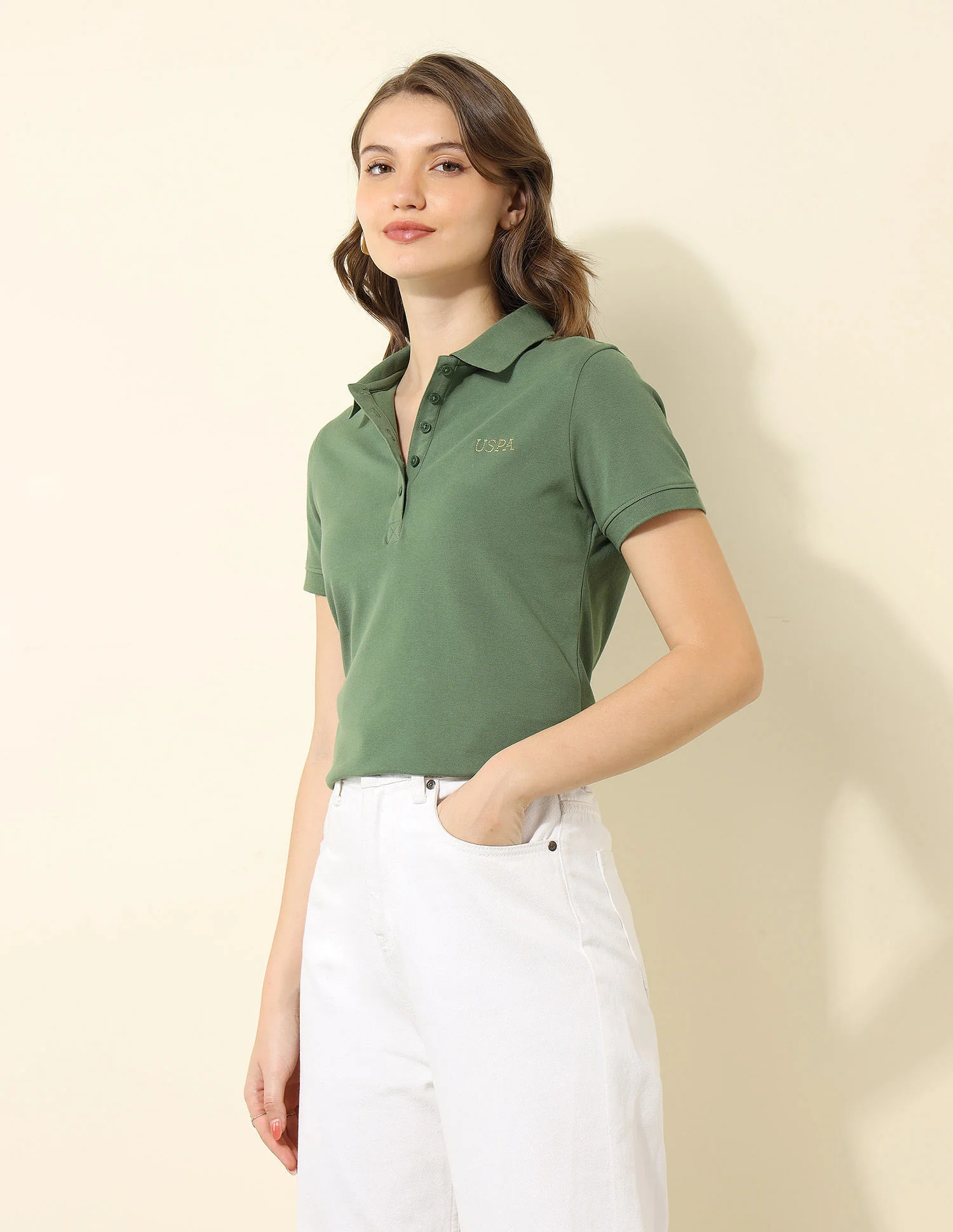 Regular Fit Solid Polo Shirt - Image 4