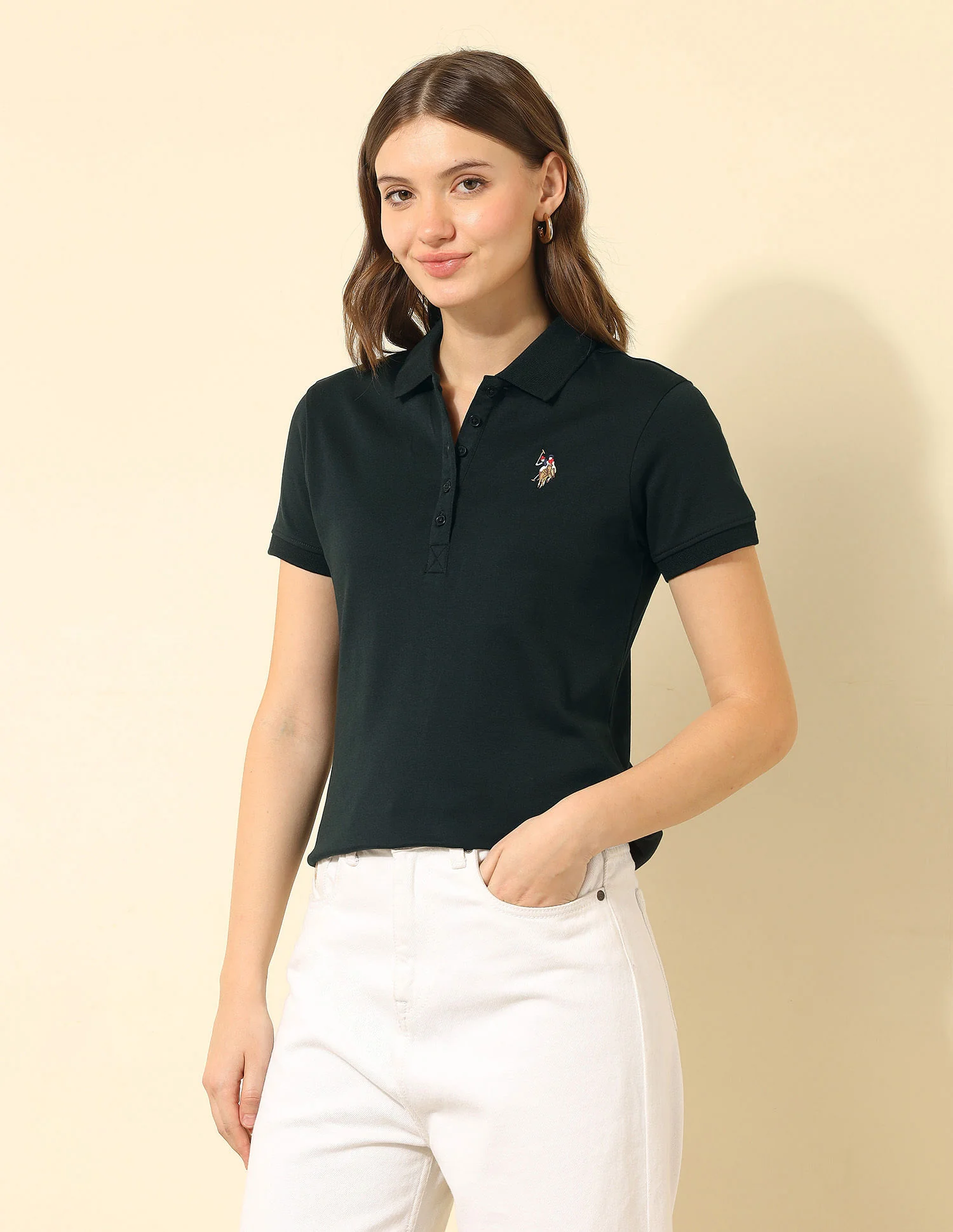 Regular Fit Solid Polo Shirt - Image 4