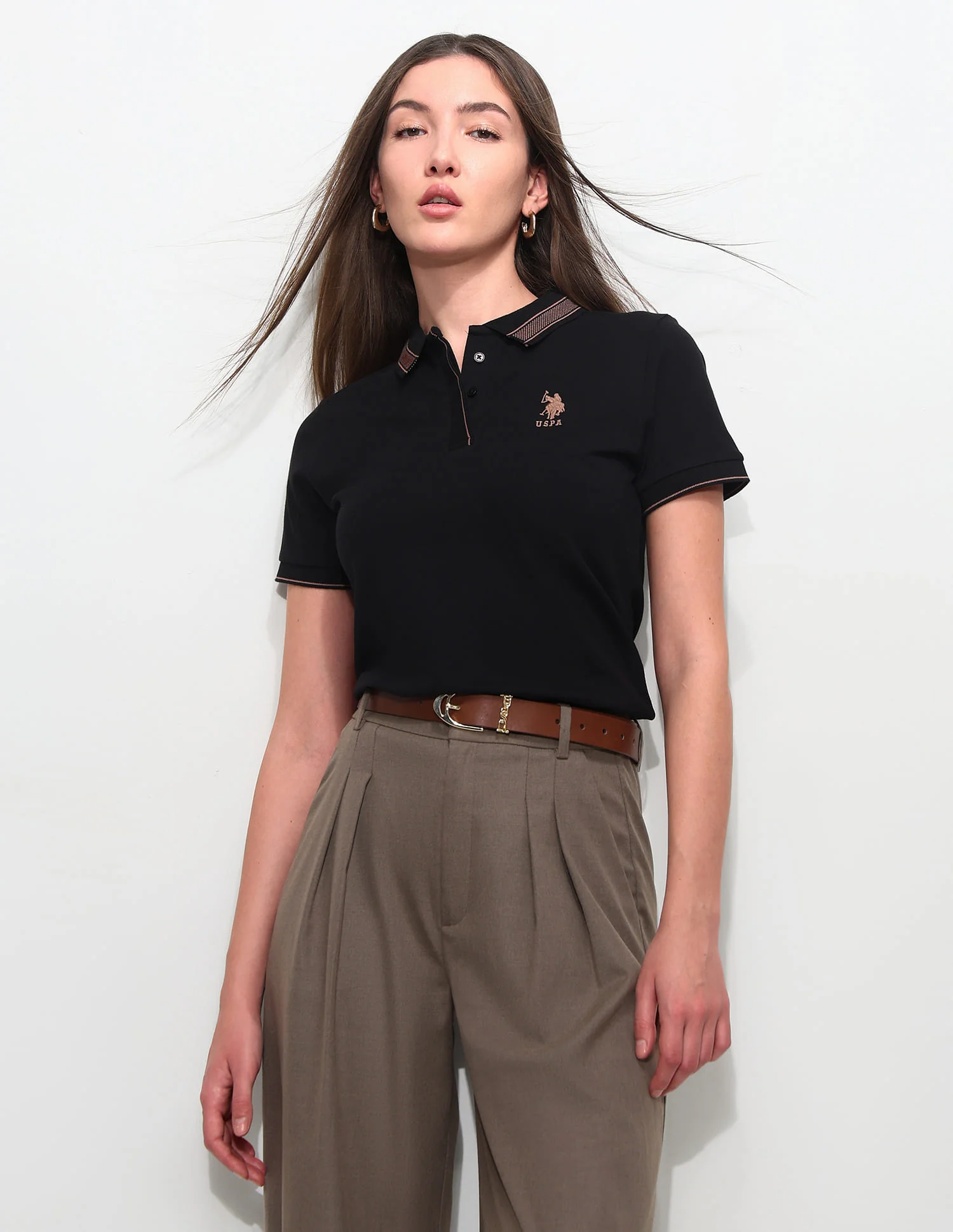 Regular Fit Solid Polo Shirt