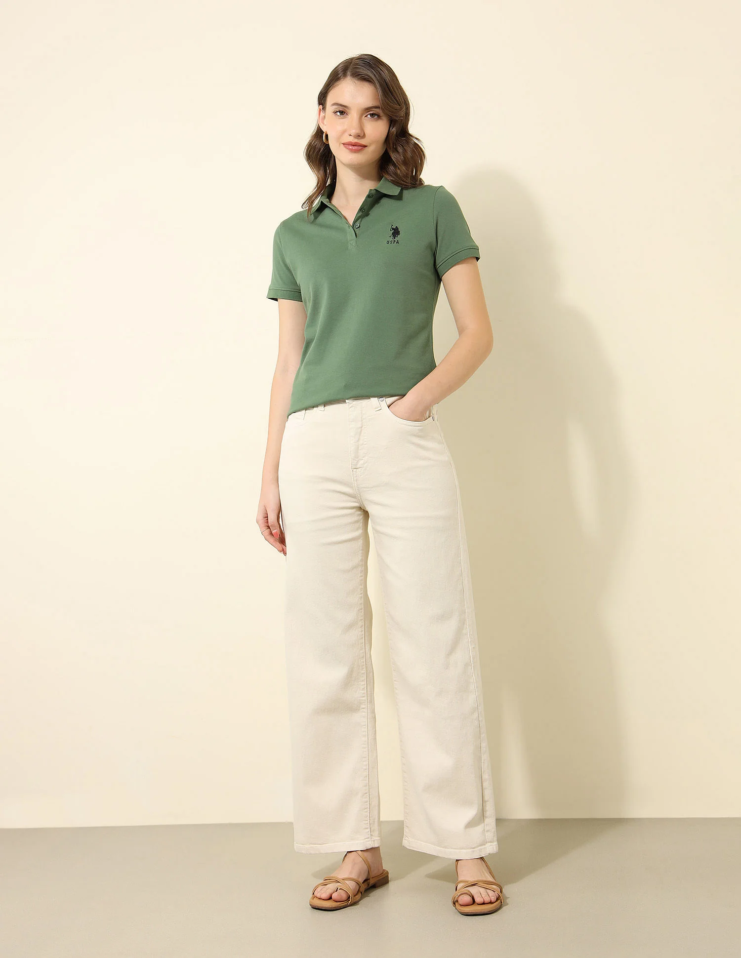 Regular Fit Solid Polo Shirt - Image 3