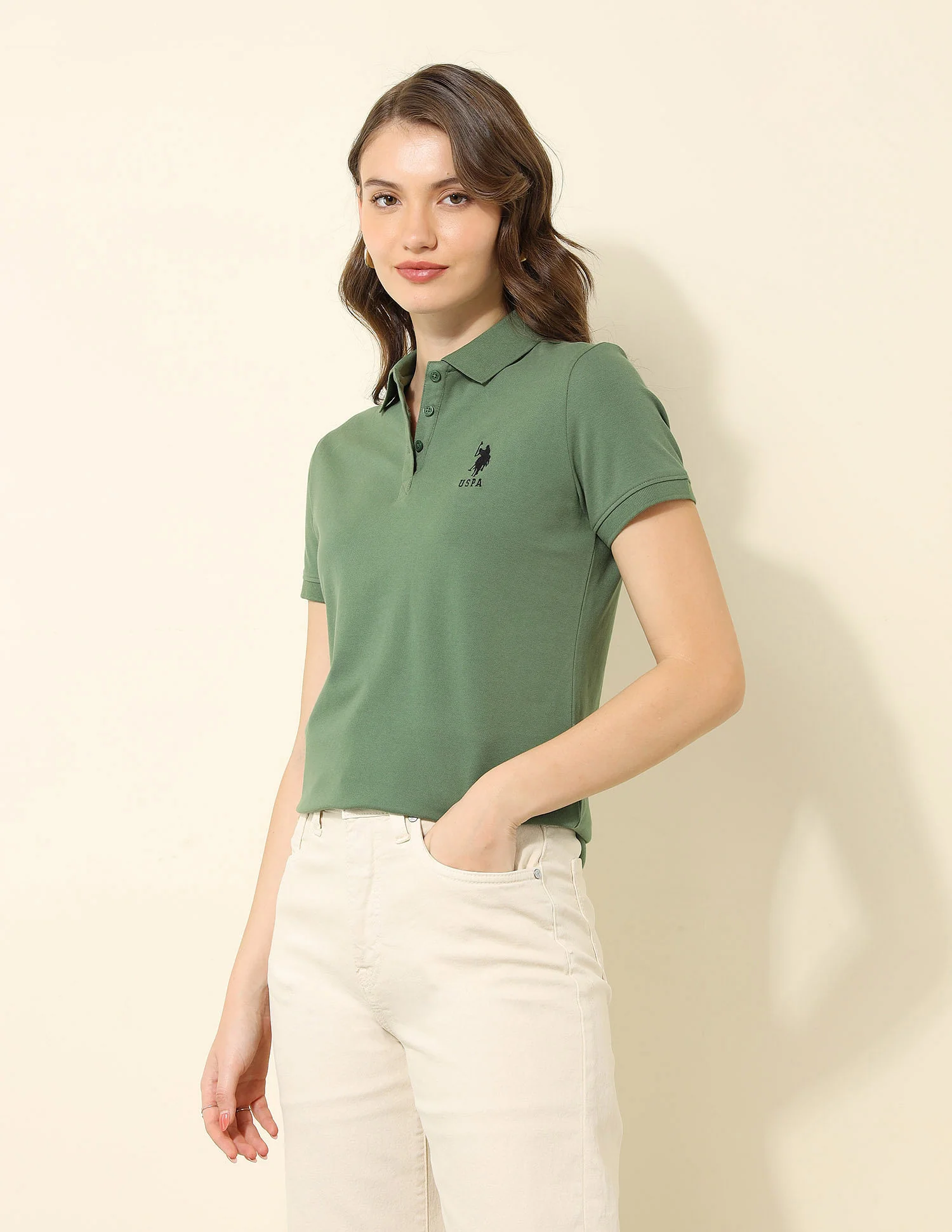 Regular Fit Solid Polo Shirt - Image 4