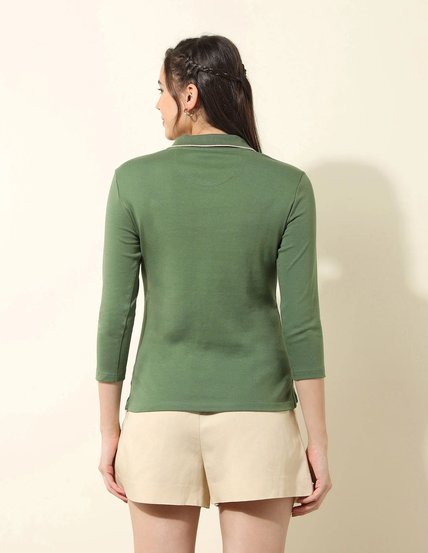 Regular Fit Solid Polo Shirt - Image 5