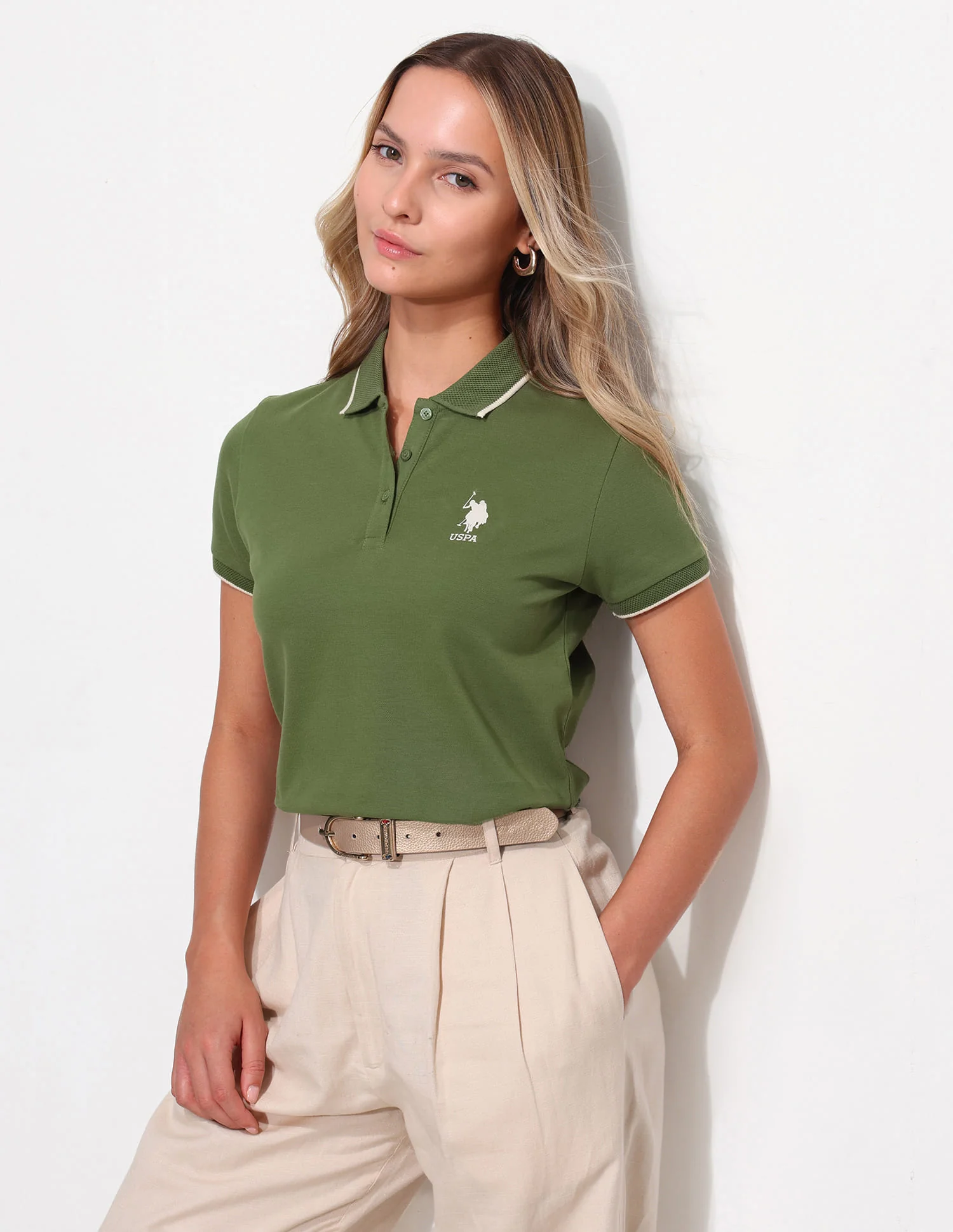 Regular Fit Solid Polo Shirt