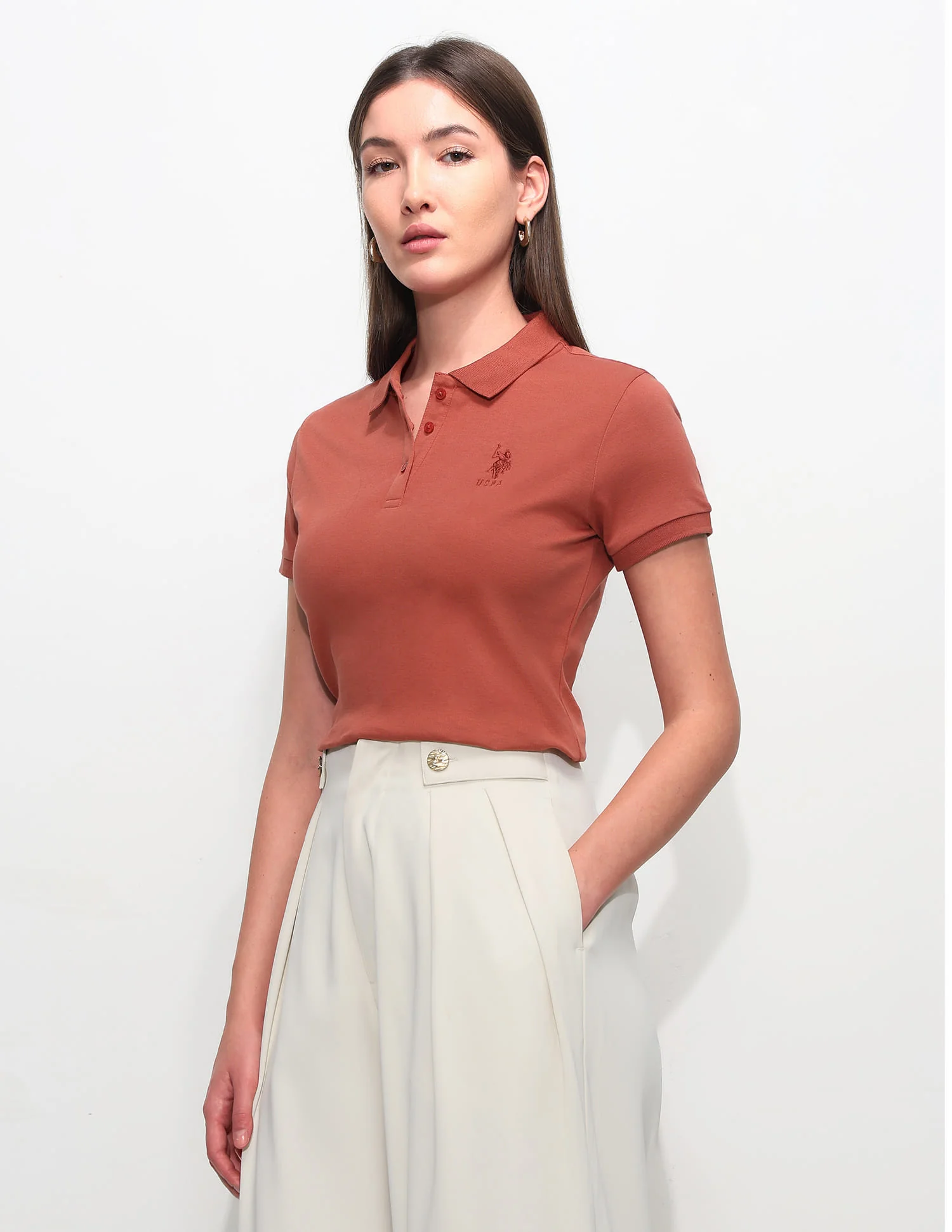 Regular Fit Solid Polo Shirt - Image 4